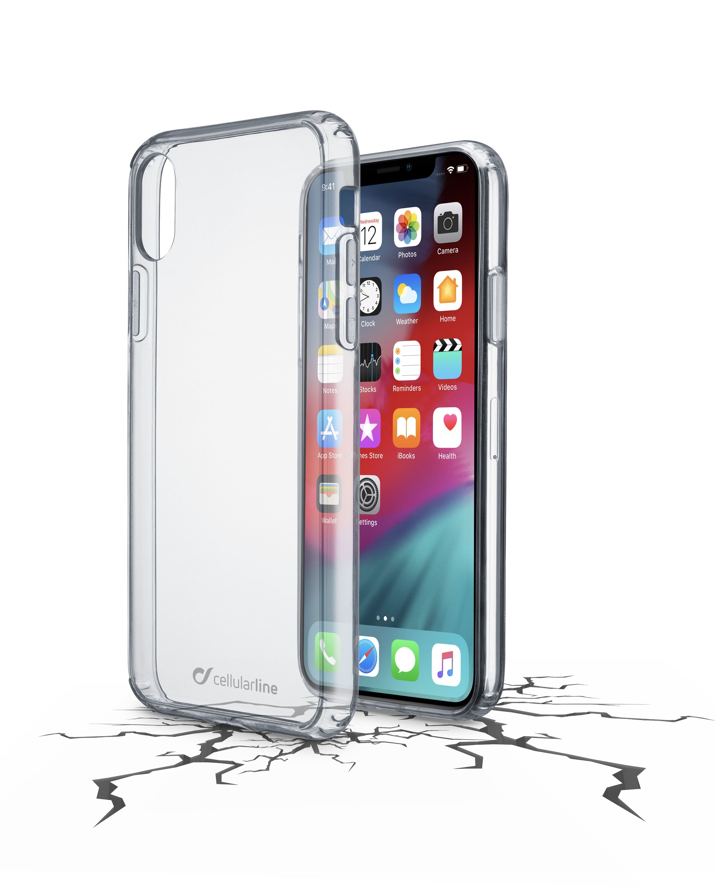 iPhone Xs Max, case clear duo, transparent