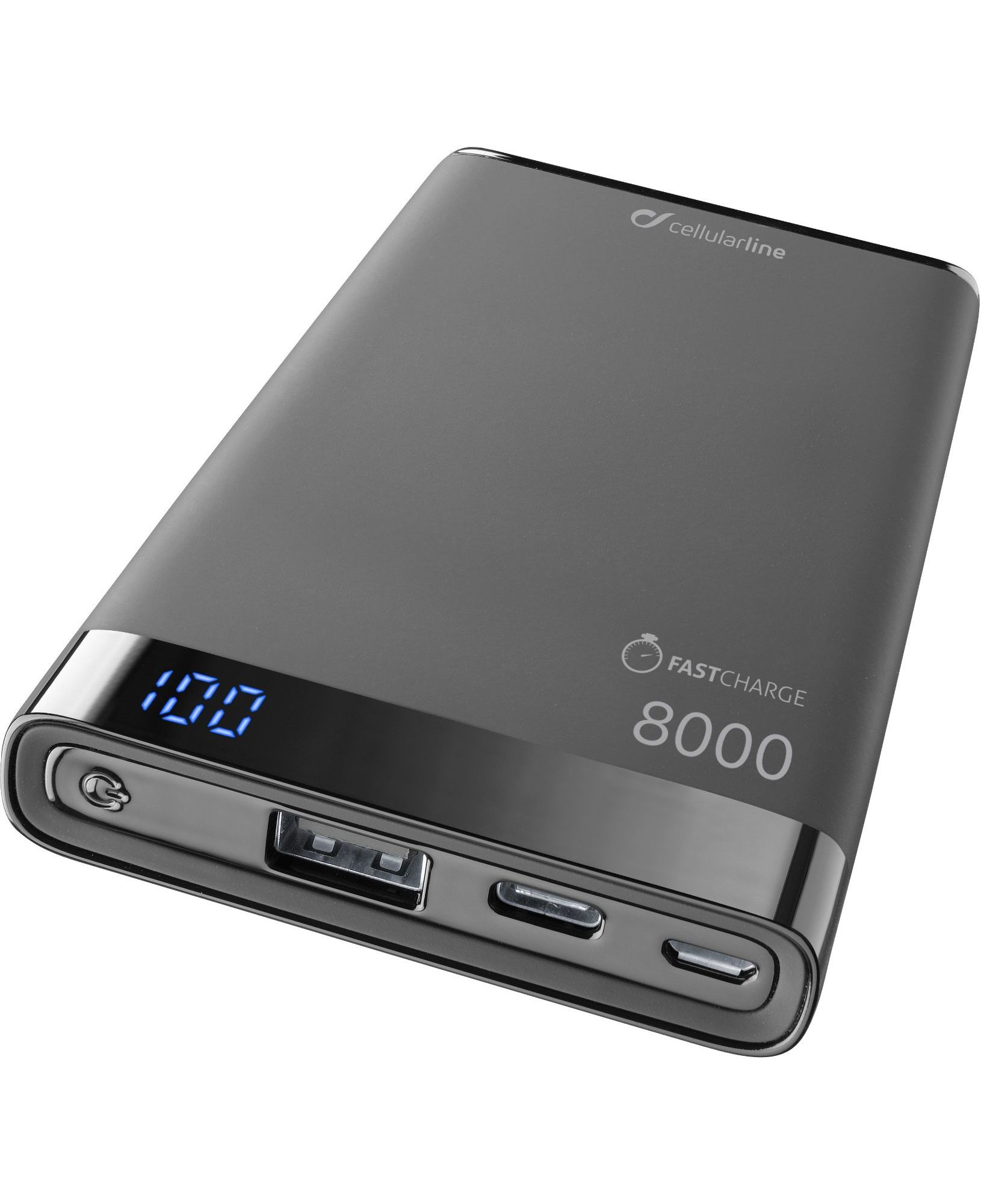 Portable charger, freepower manta s 8000mAh usb-c, black