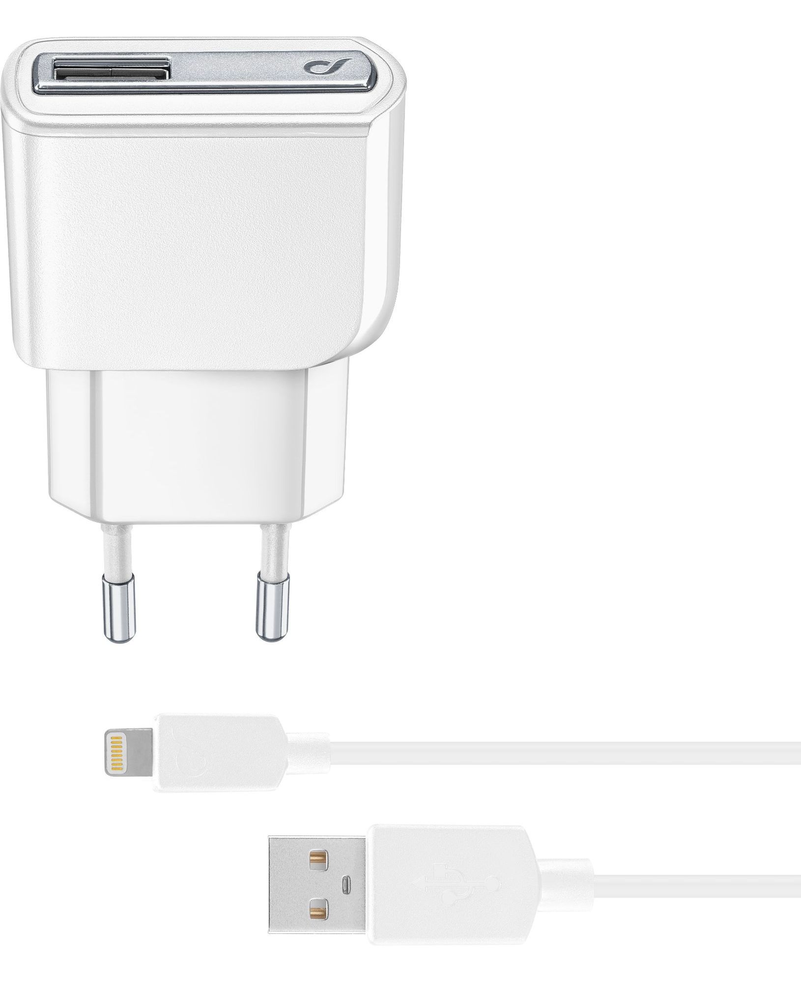Travel charger kit, 10W lightning Apple iPad, white