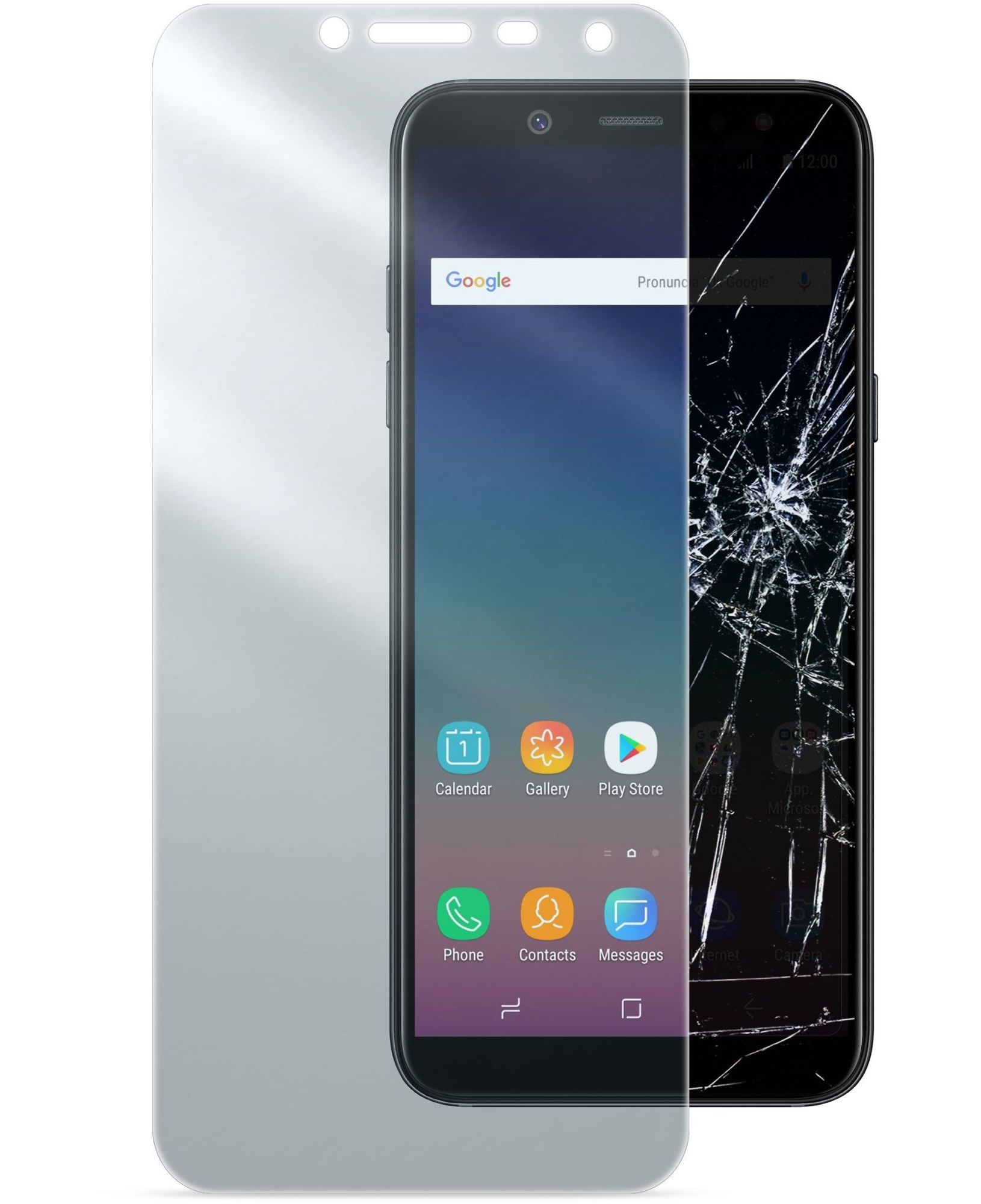 Samsung Galaxy J6 (2018), prot. d'cran verre tremp, transparent