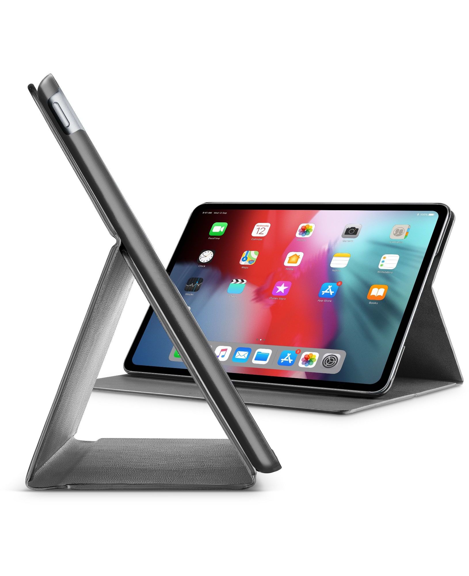 iPad Pro 11" (2018), hoesje slim stand, zwart