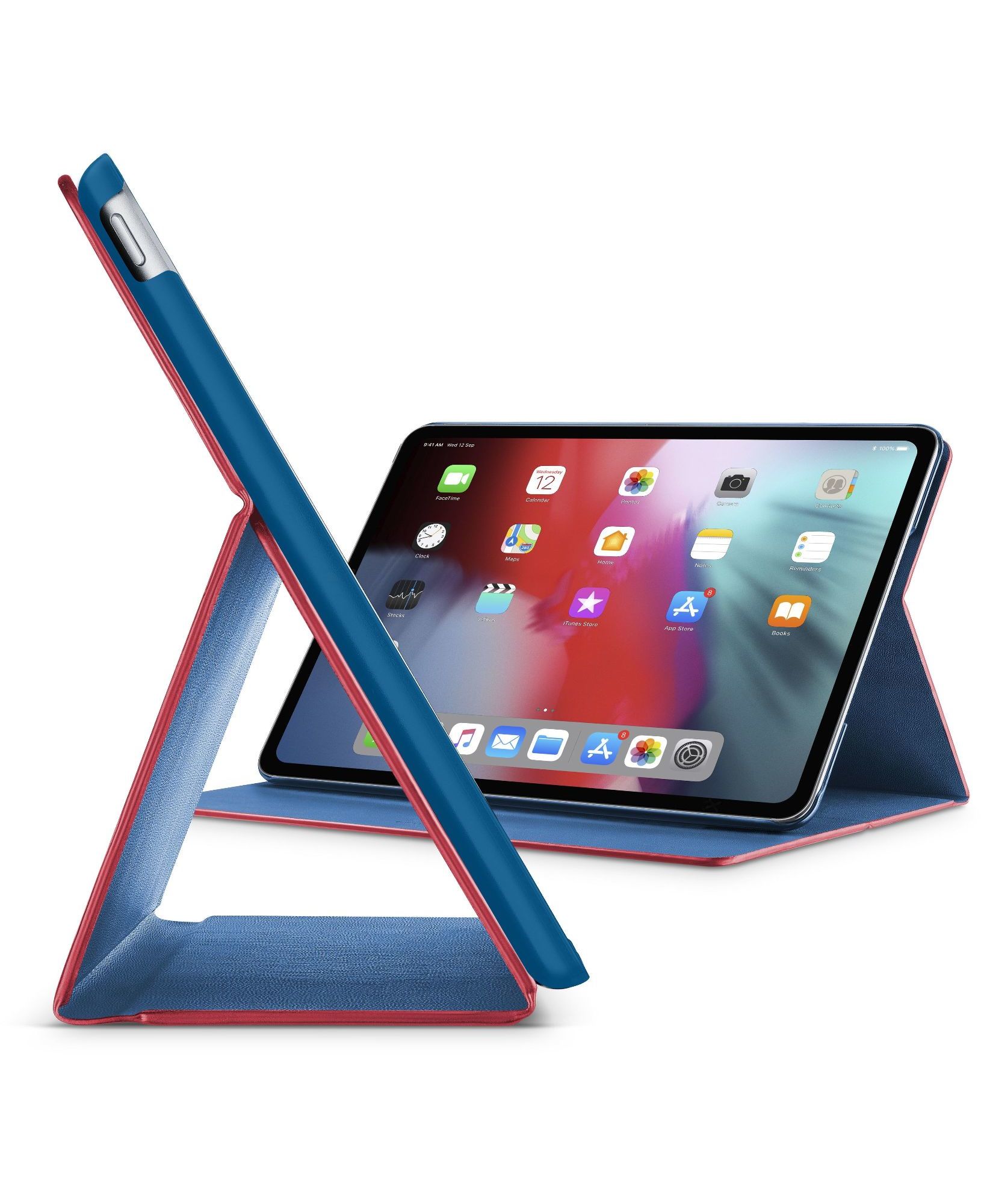 iPad Pro 11" (2018), case slim stand, red