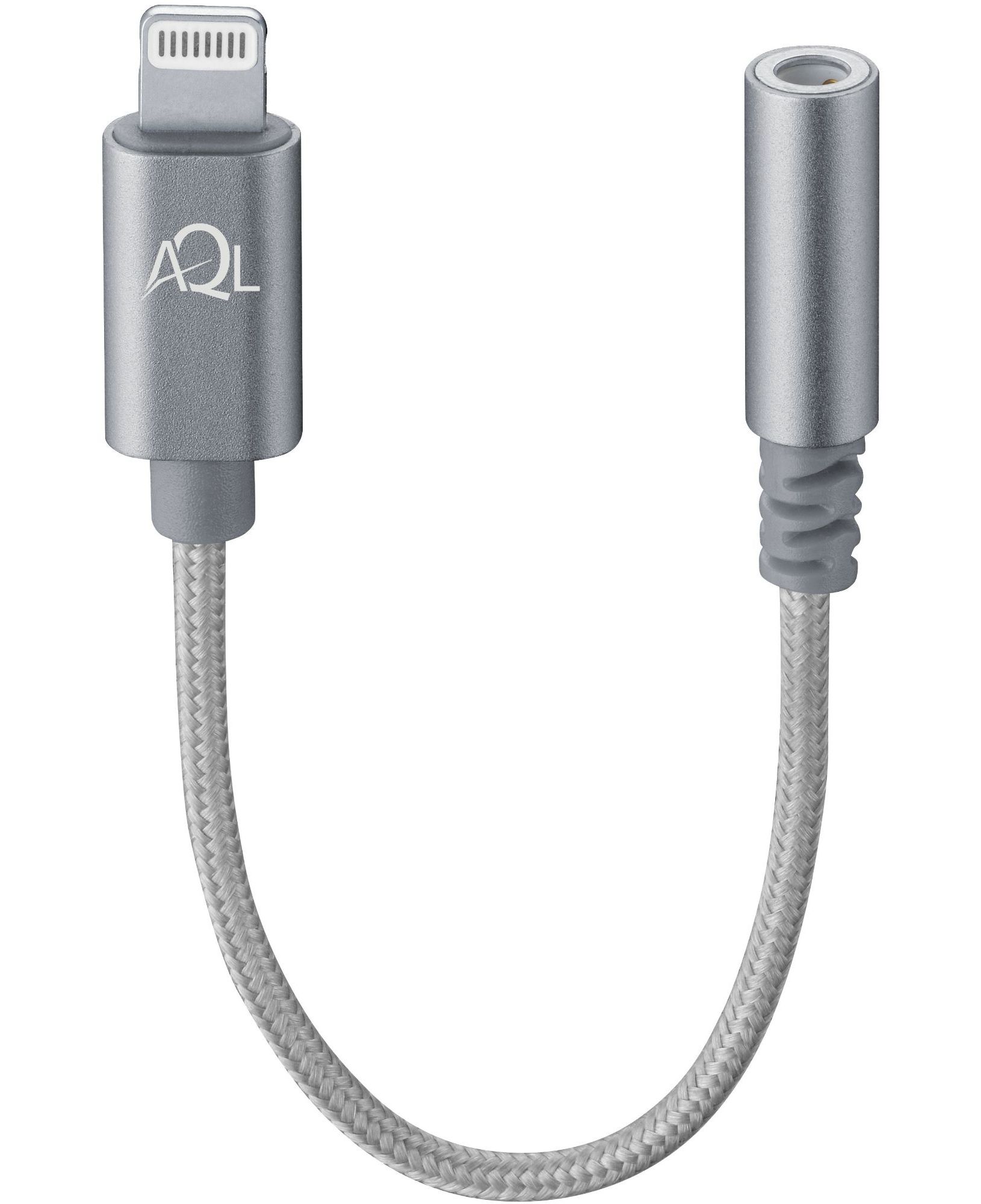 Adapter, 3,5mm jack to lightning Apple, grey