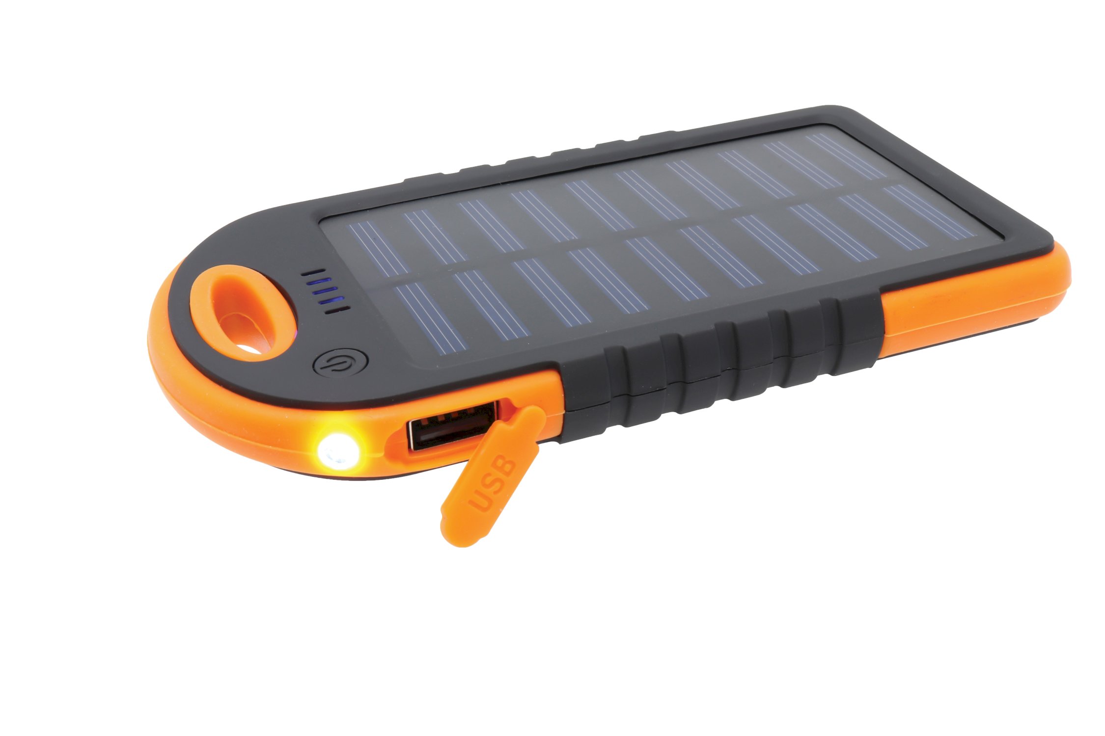Portable charger, solar 4.000mAh, black