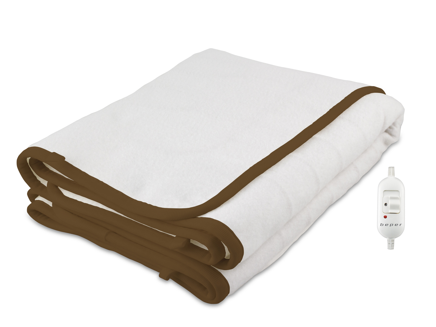 RI.401X, single electric heating blanket synthetic fabric, white