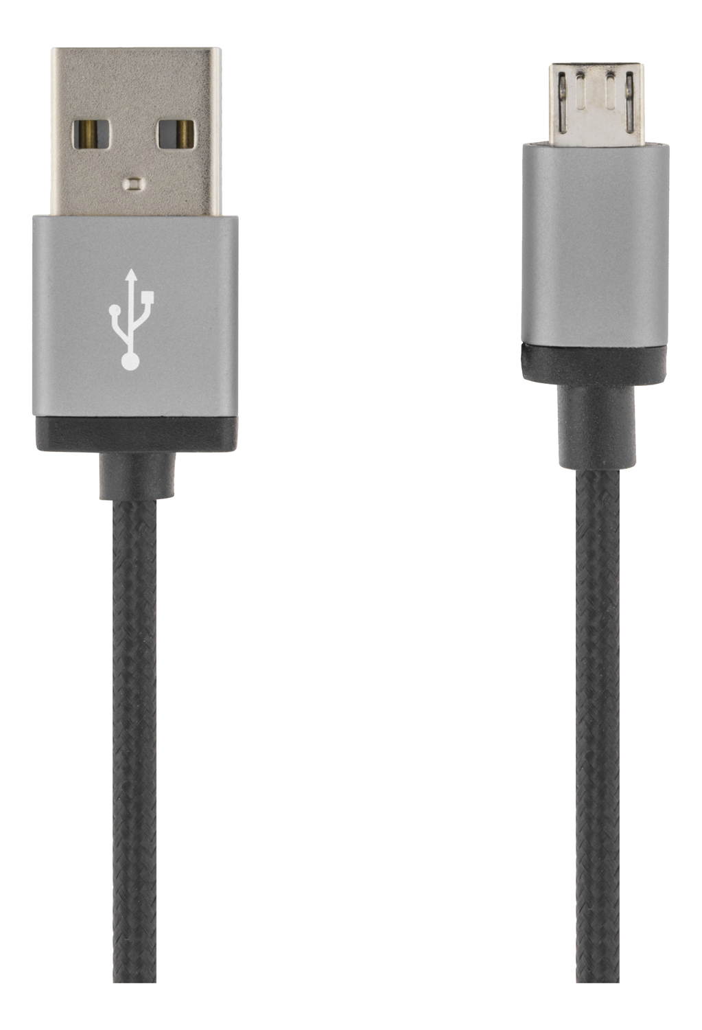 MICRO-110F, cable usb-a to micro usb 1m 2.4A, black
