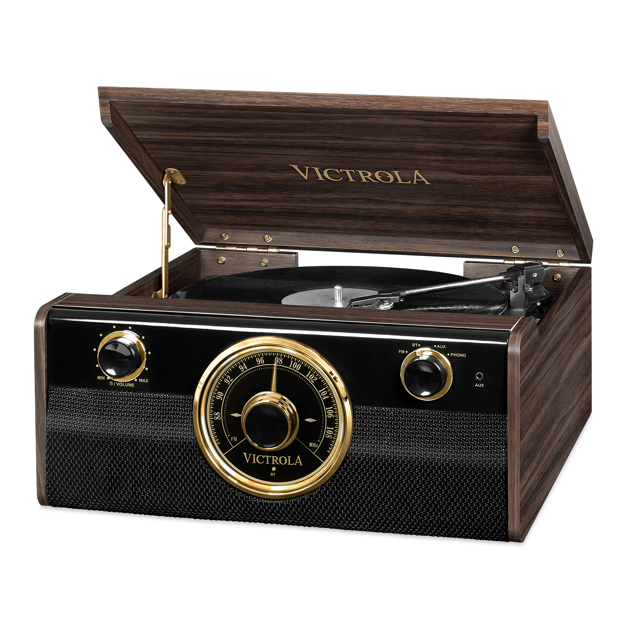 VTA-240B-ESP, wooden 3-in-1 music center record-player 3-vit, espresso