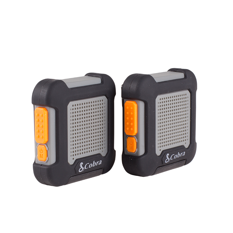 AU220 BG, draagbare walkie talkie, handsfree, 3km range, zwart