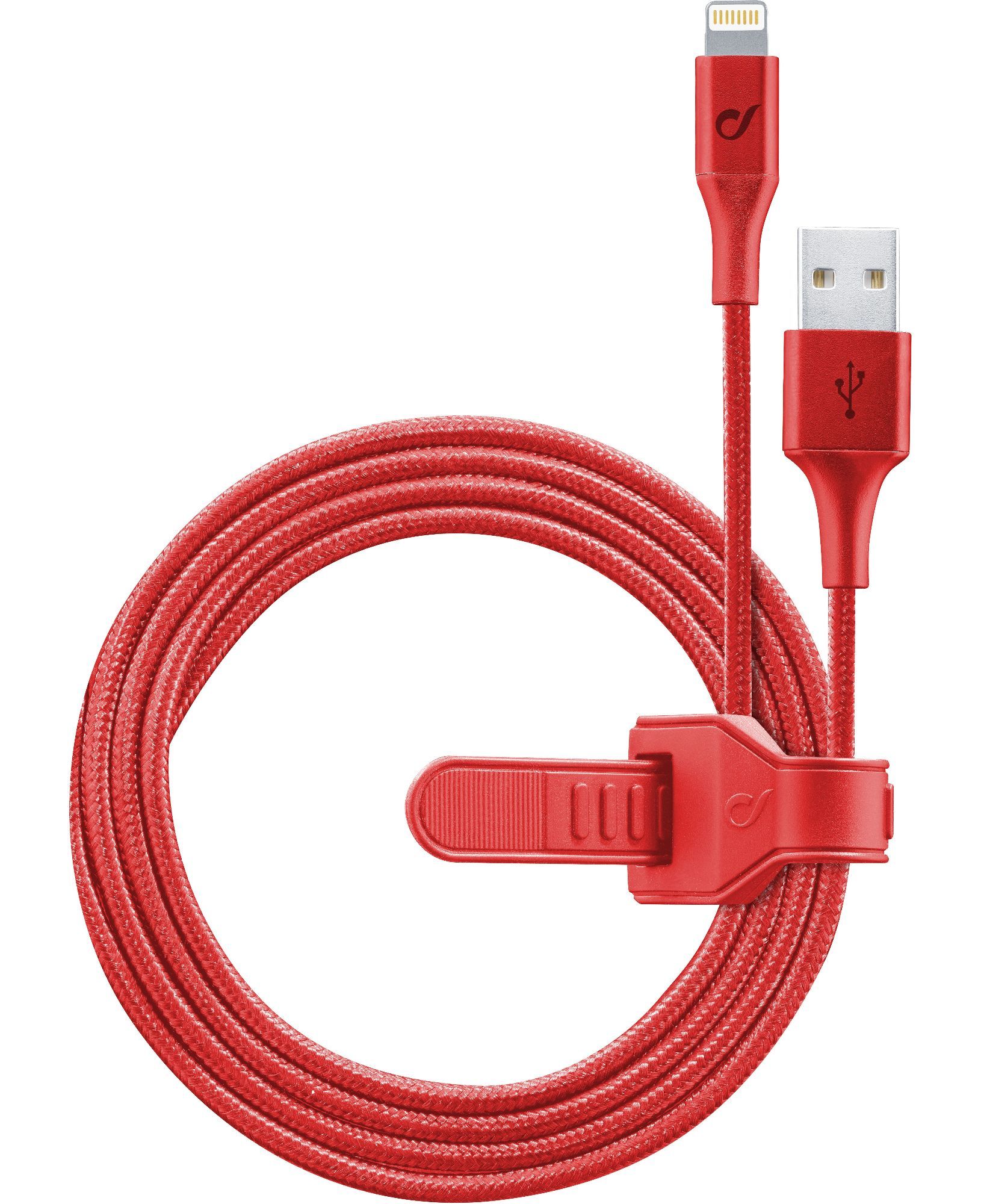 Usb cable, Apple lightning silicone strap, supernova red