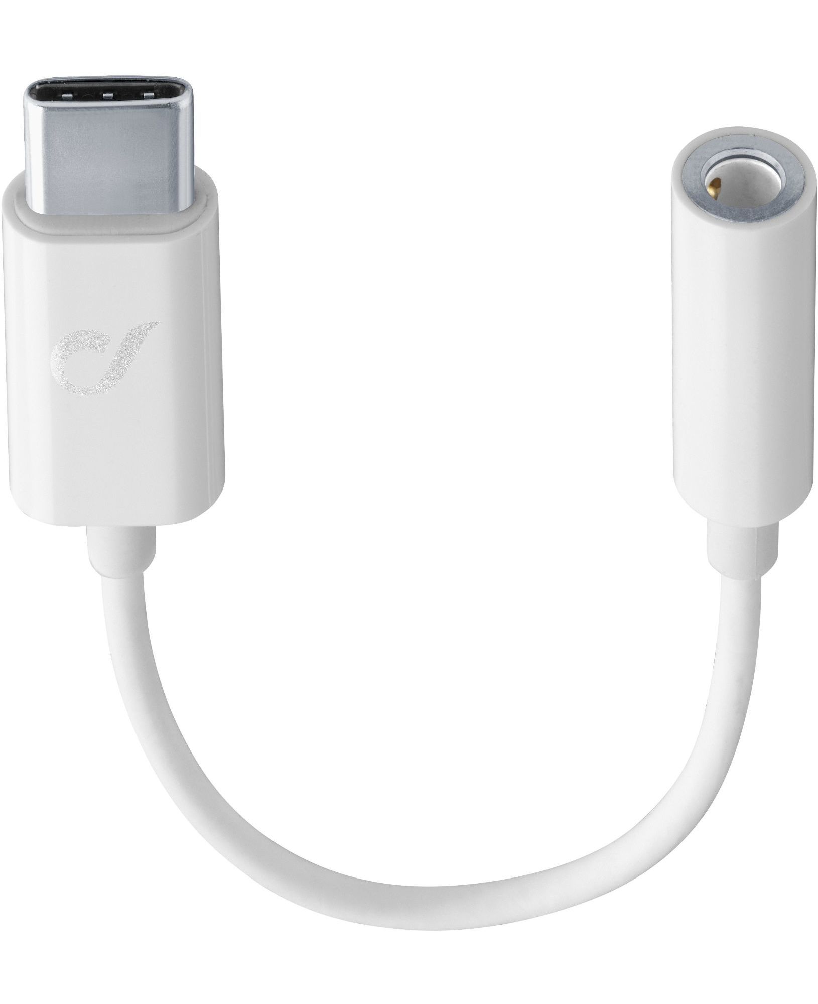 Adapter, aux-in to usb-c, white
