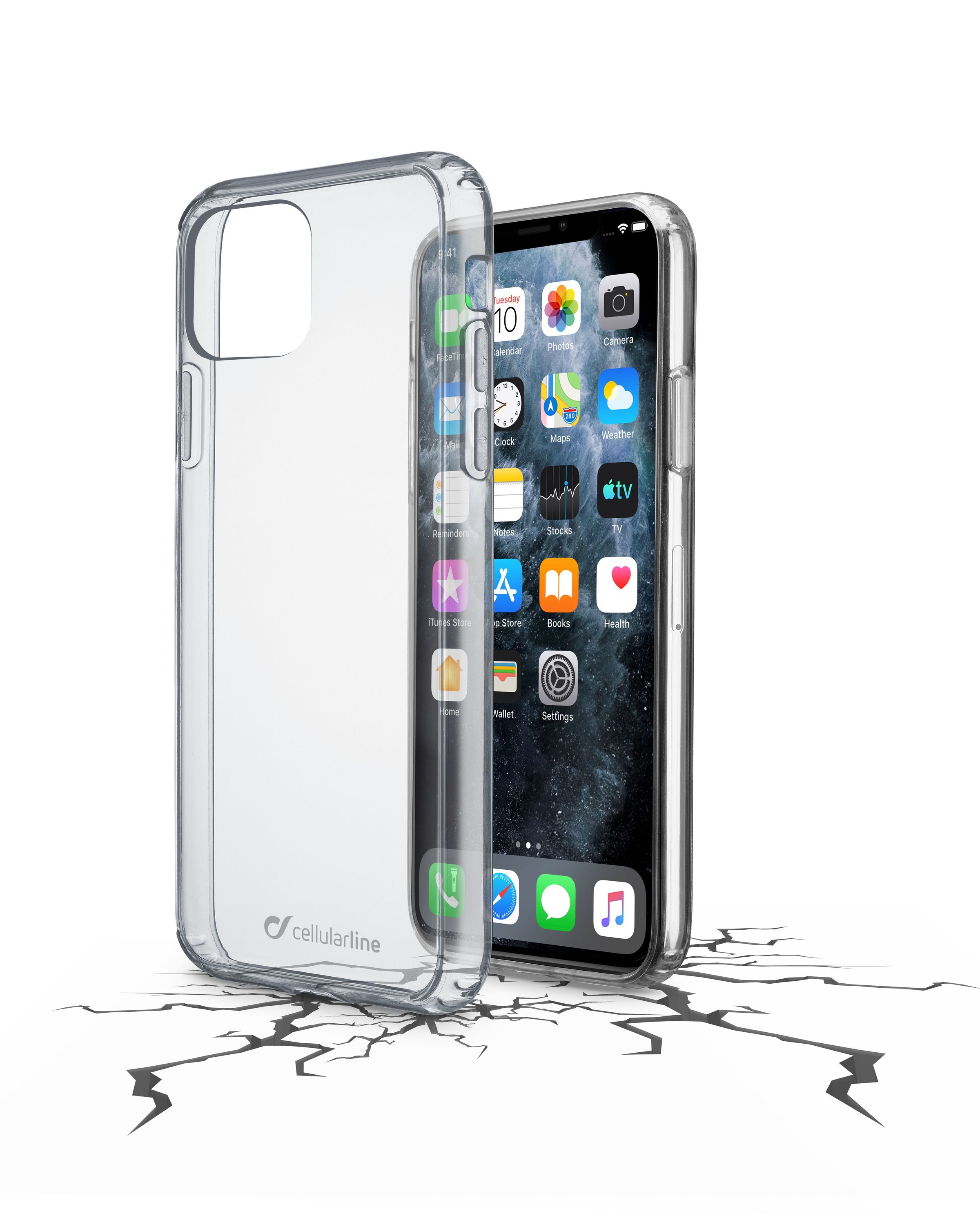 iPhone 11 Pro Max, housse clear duo, transparent