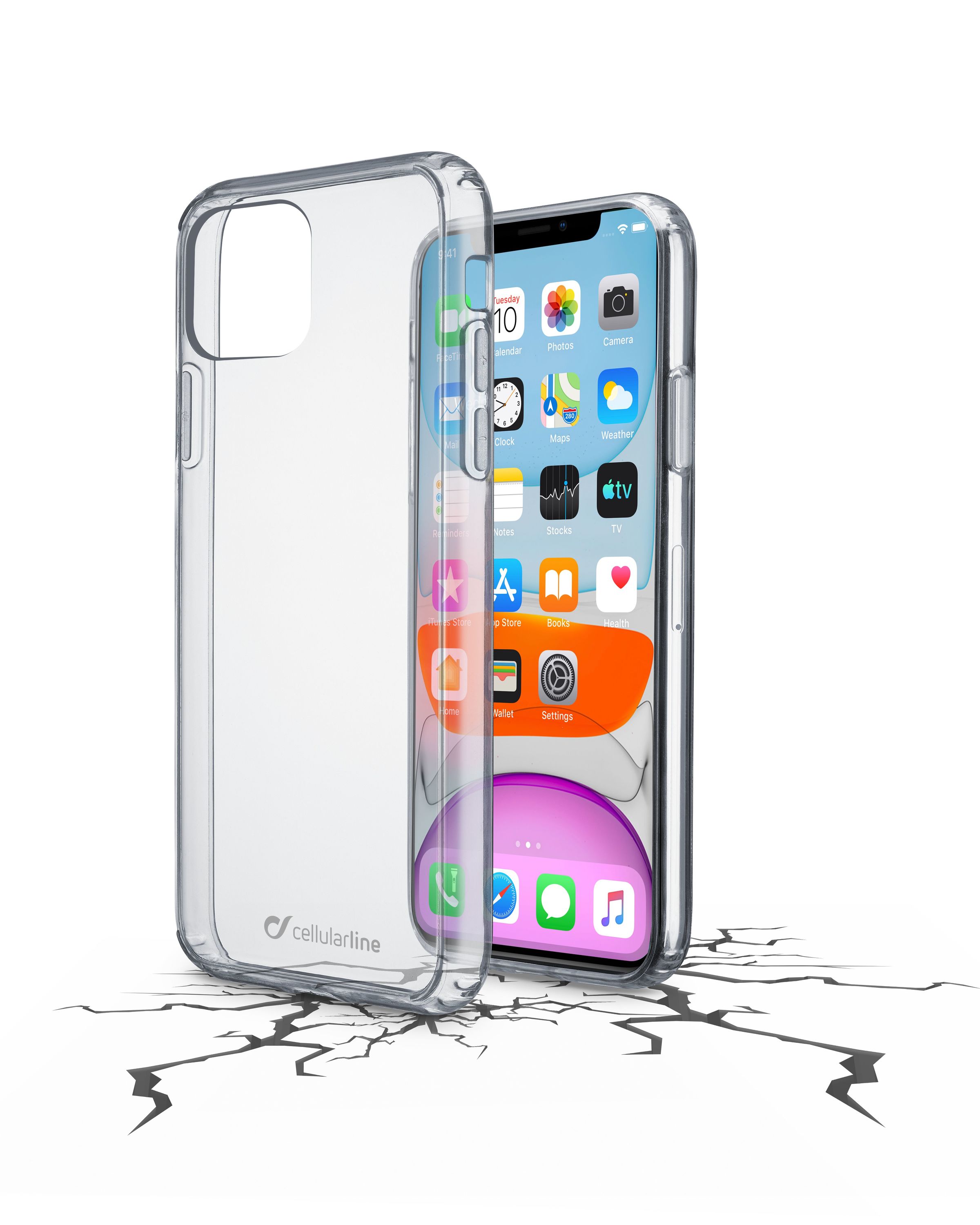 iPhone 11, hoesje clear duo, transparant
