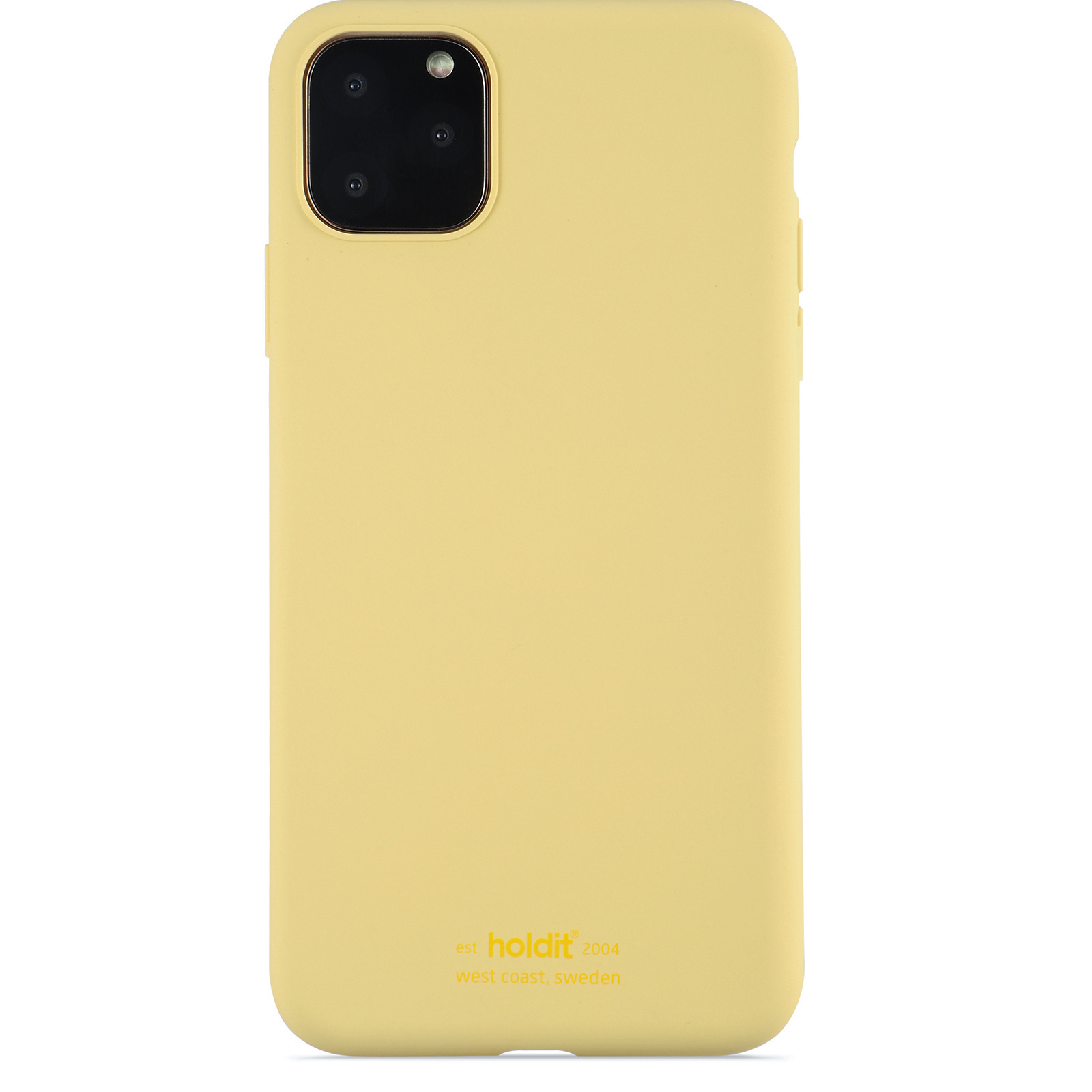 iPhone 11 Pro Max, case silicone, yellow