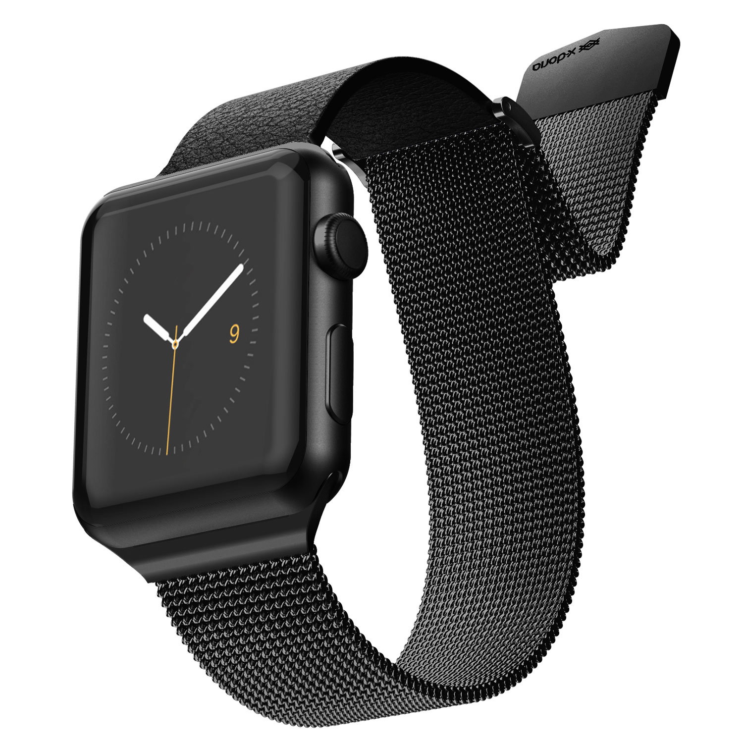 Apple Watch 38/40mm, hybrid mesh band, zwart