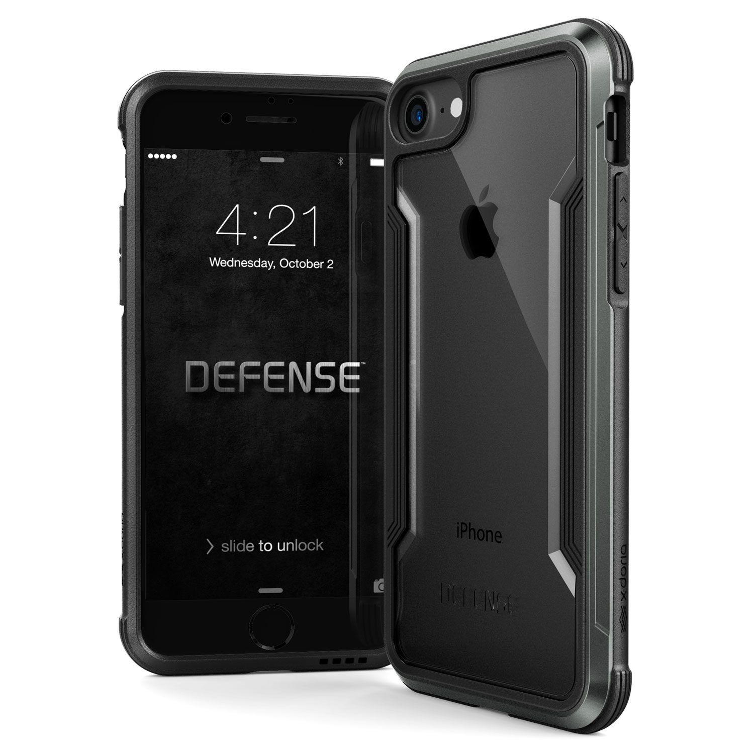 iPhone SE (2020)/8/7, case Defense Shield, black