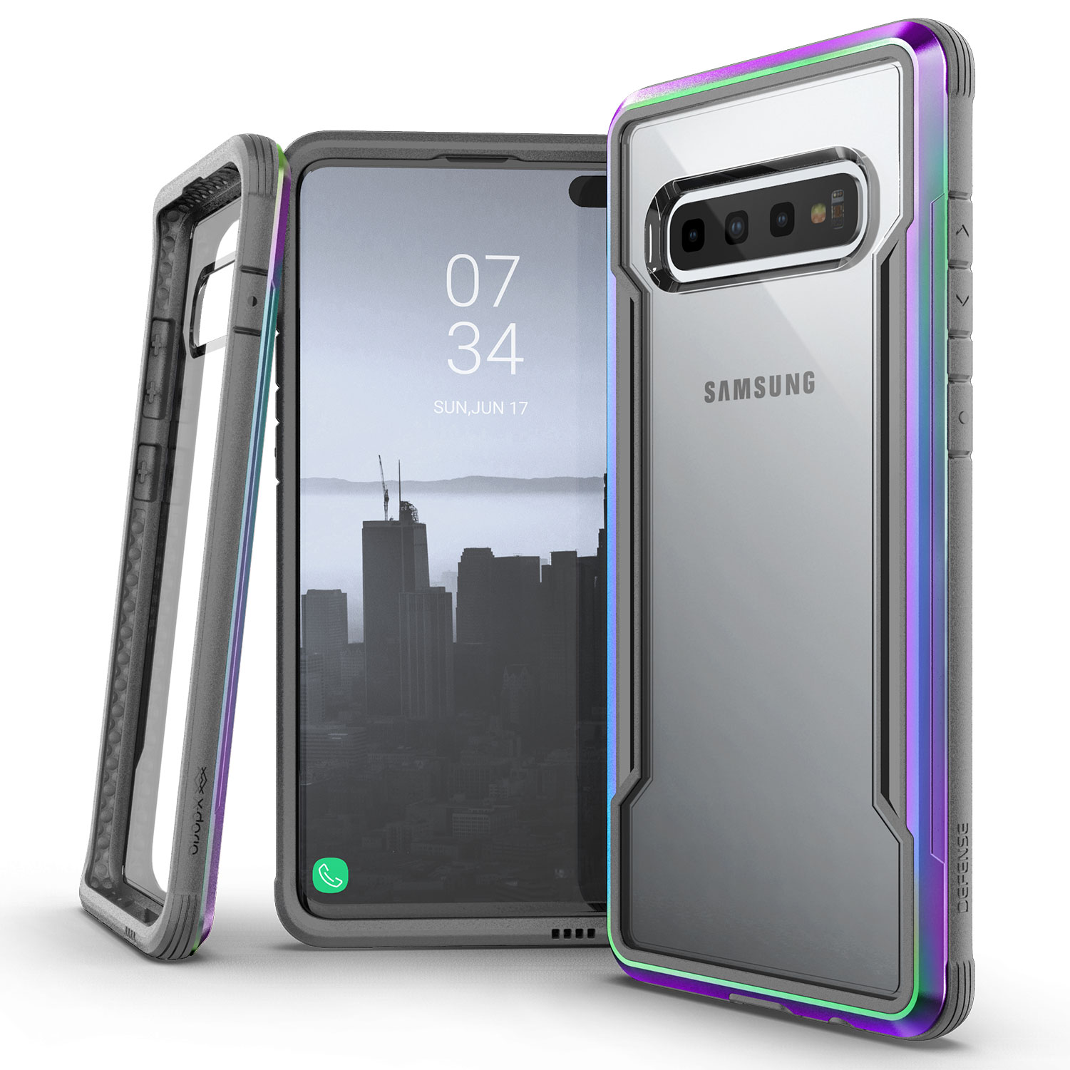 Samsung Galaxy S10, case Defense Shield, iridescent
