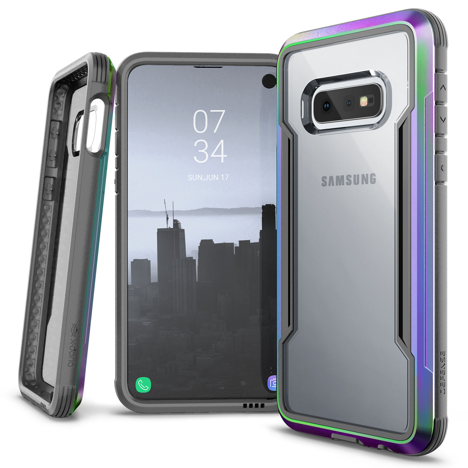 Samsung Galaxy S10e, case Defense Shield, iridescent