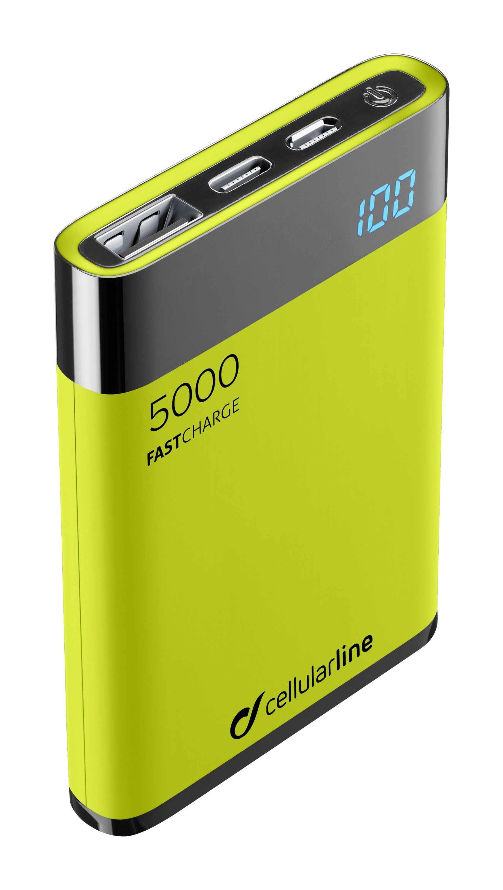 Portable charger, freepower manta HD 5000mAh, green
