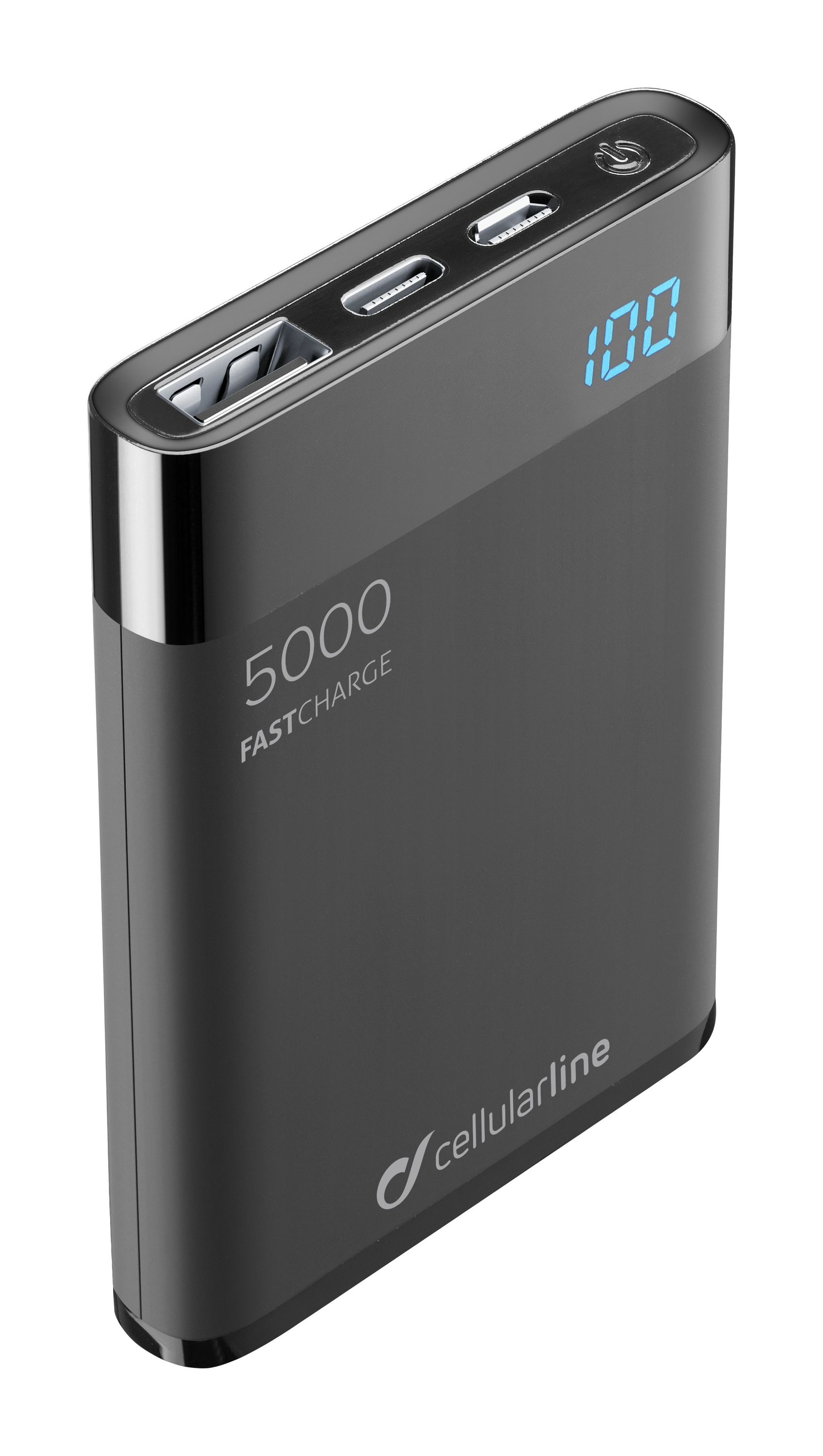 Portable charger, freepower manta HD 5000mAh, black