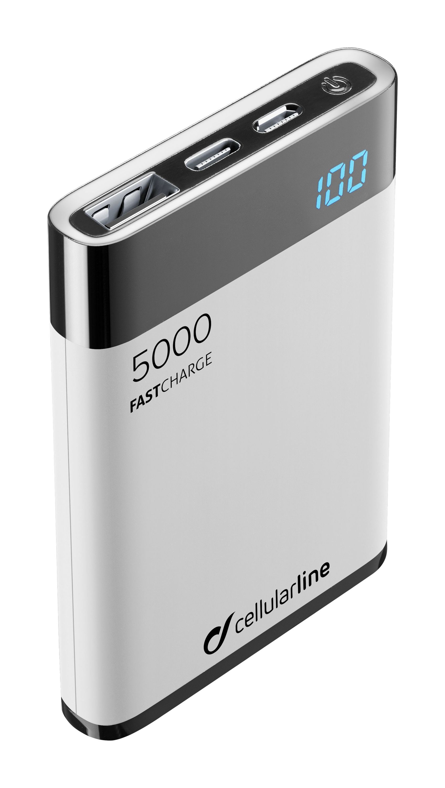 Portable charger, freepower manta HD 5000mAh, white