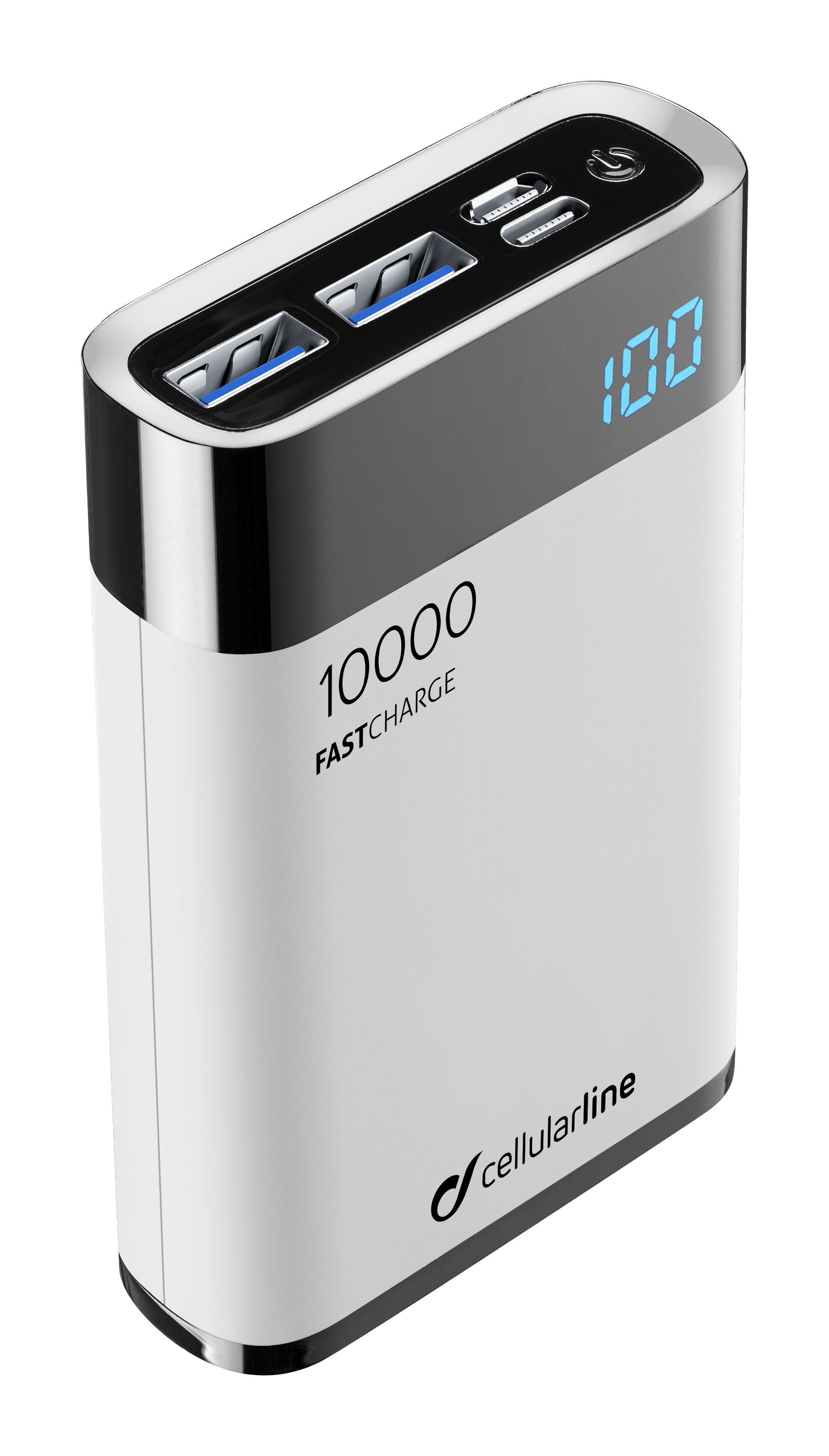 Portable charger, freepower manta HD 10000mAh, white