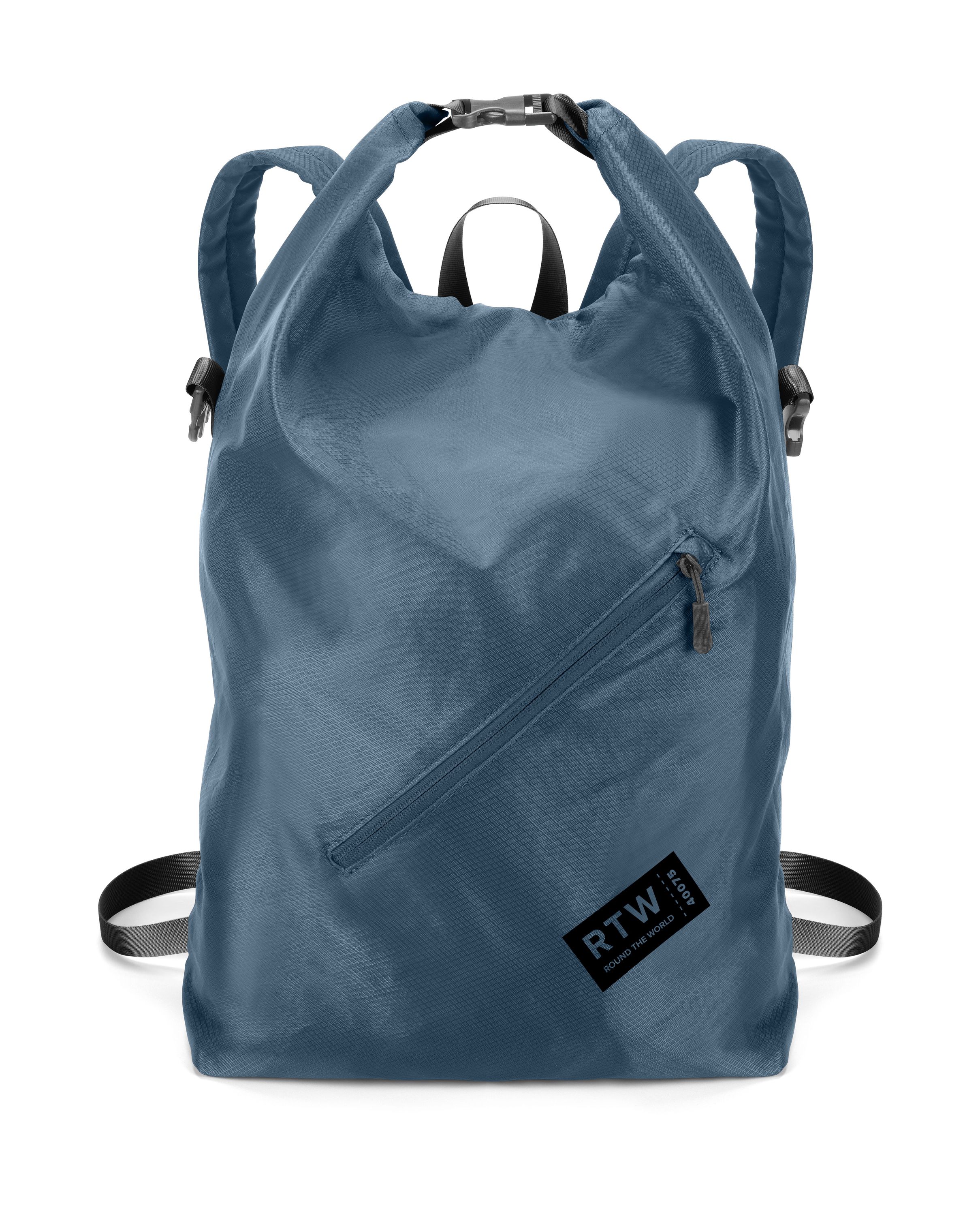 Round the world, foldable backpack 20l, blue