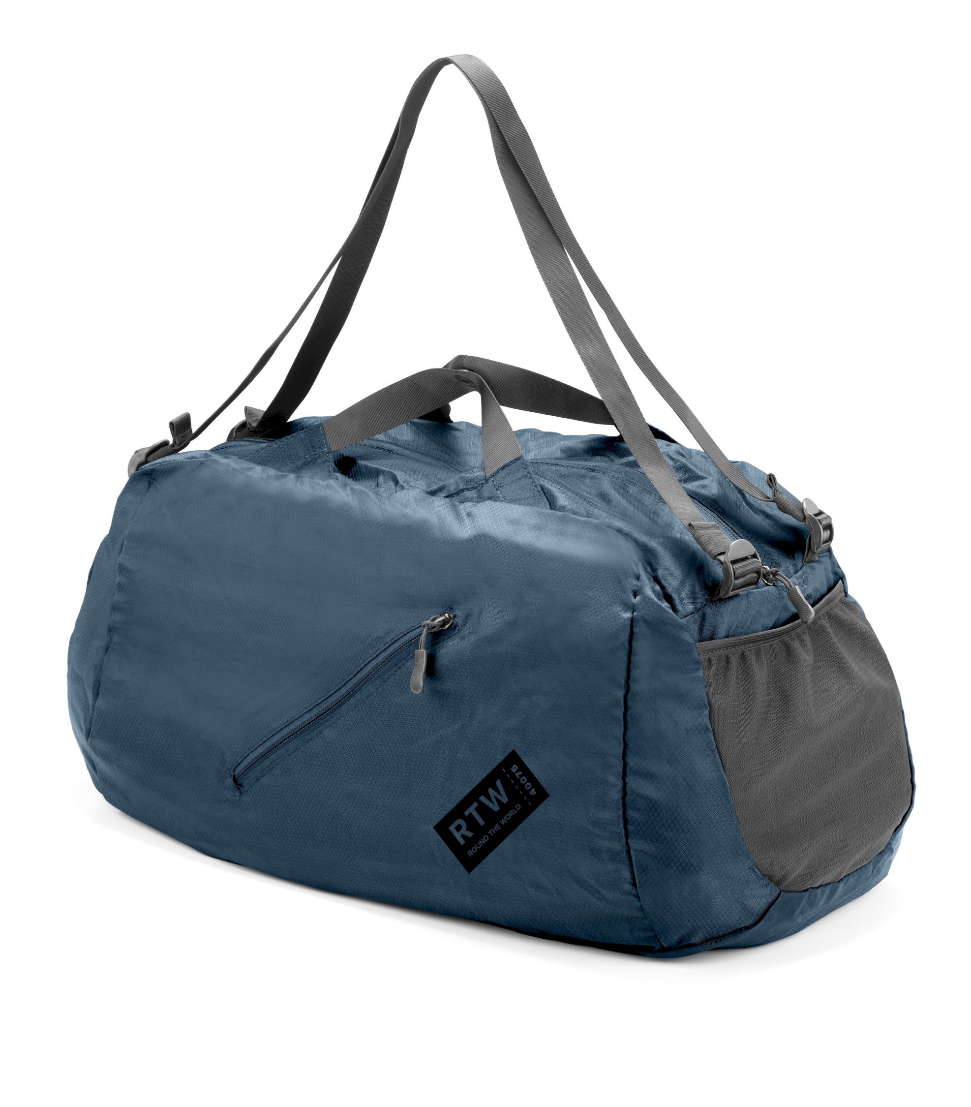 Round the world, foldable duffle bag 32L, blue