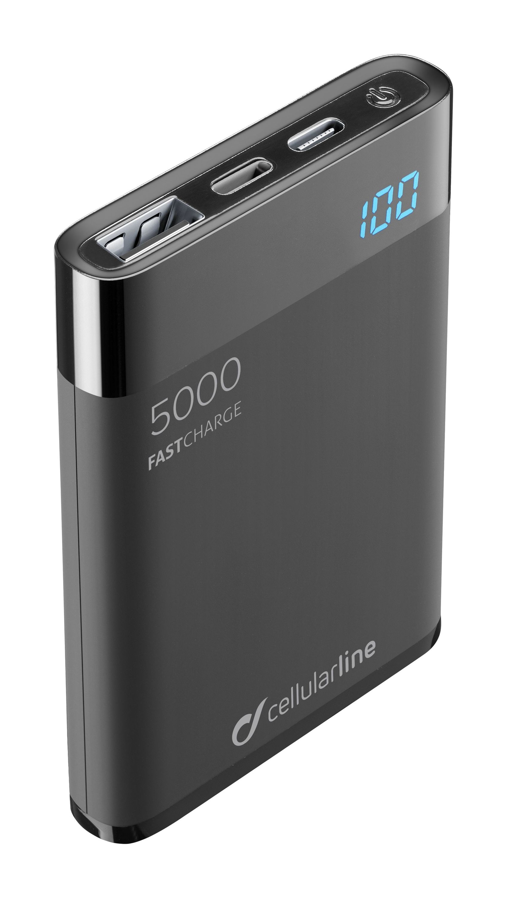 Portable charger, freepower manta HD MFI 5000mAh, black