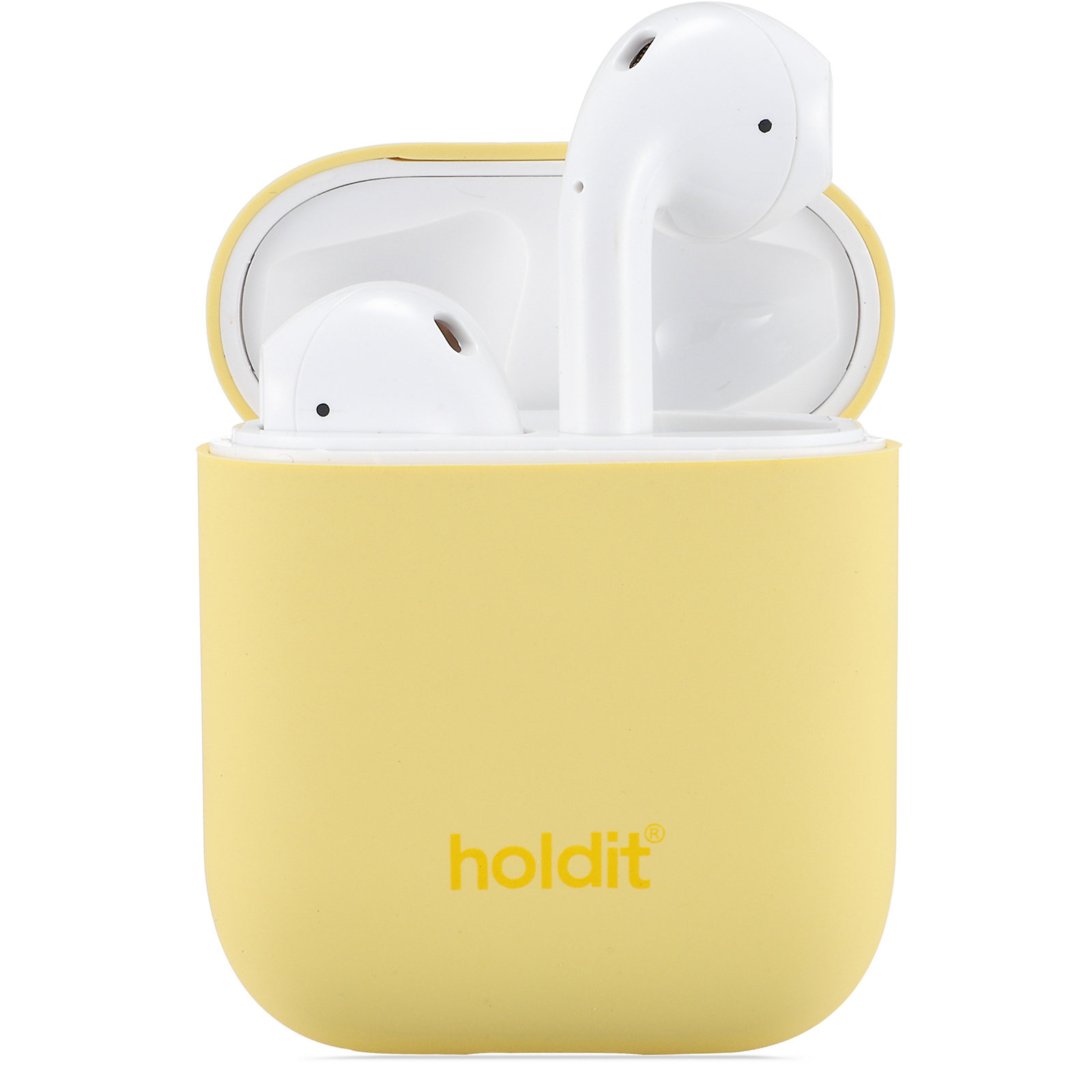 Airpods 2/1, case silicone, yellow