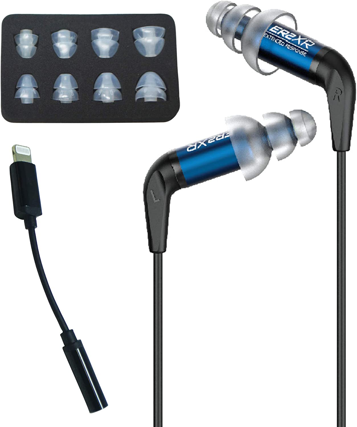 ER2XR-LE, in-ear HPH Extended Response Limited Edition with Lightning Adapt