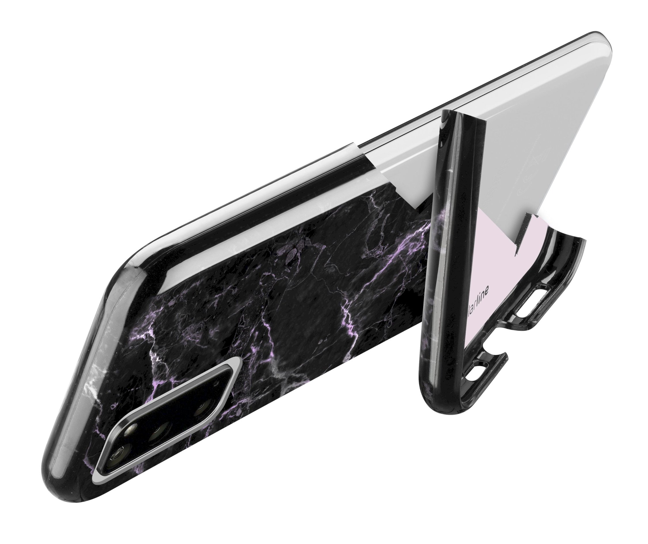 Samsung Galaxy A41, case stand up, pink
