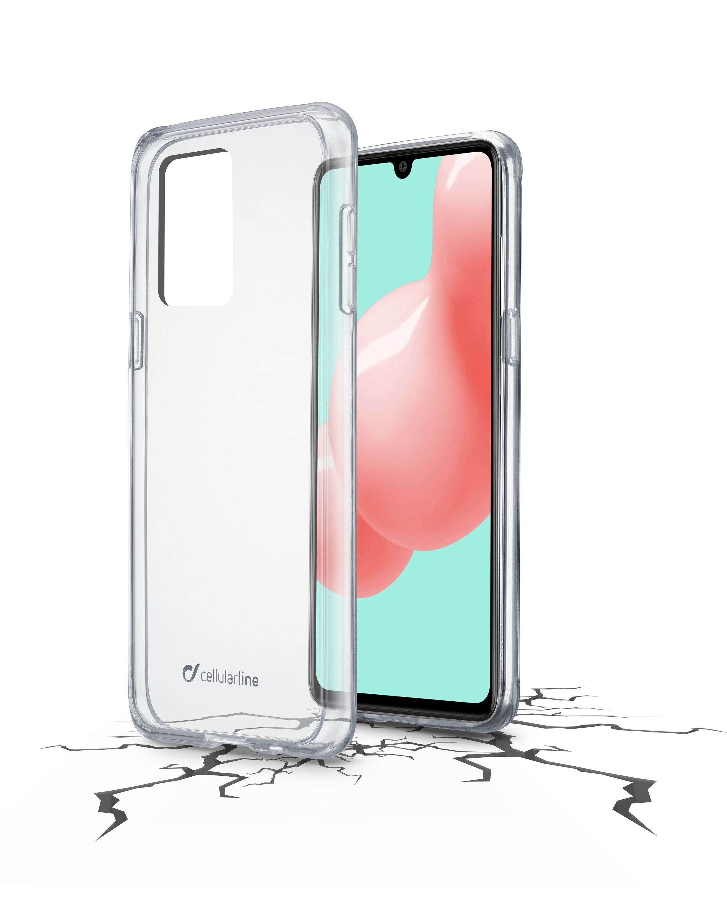 Samsung Galaxy A41, case clear duo, transparent
