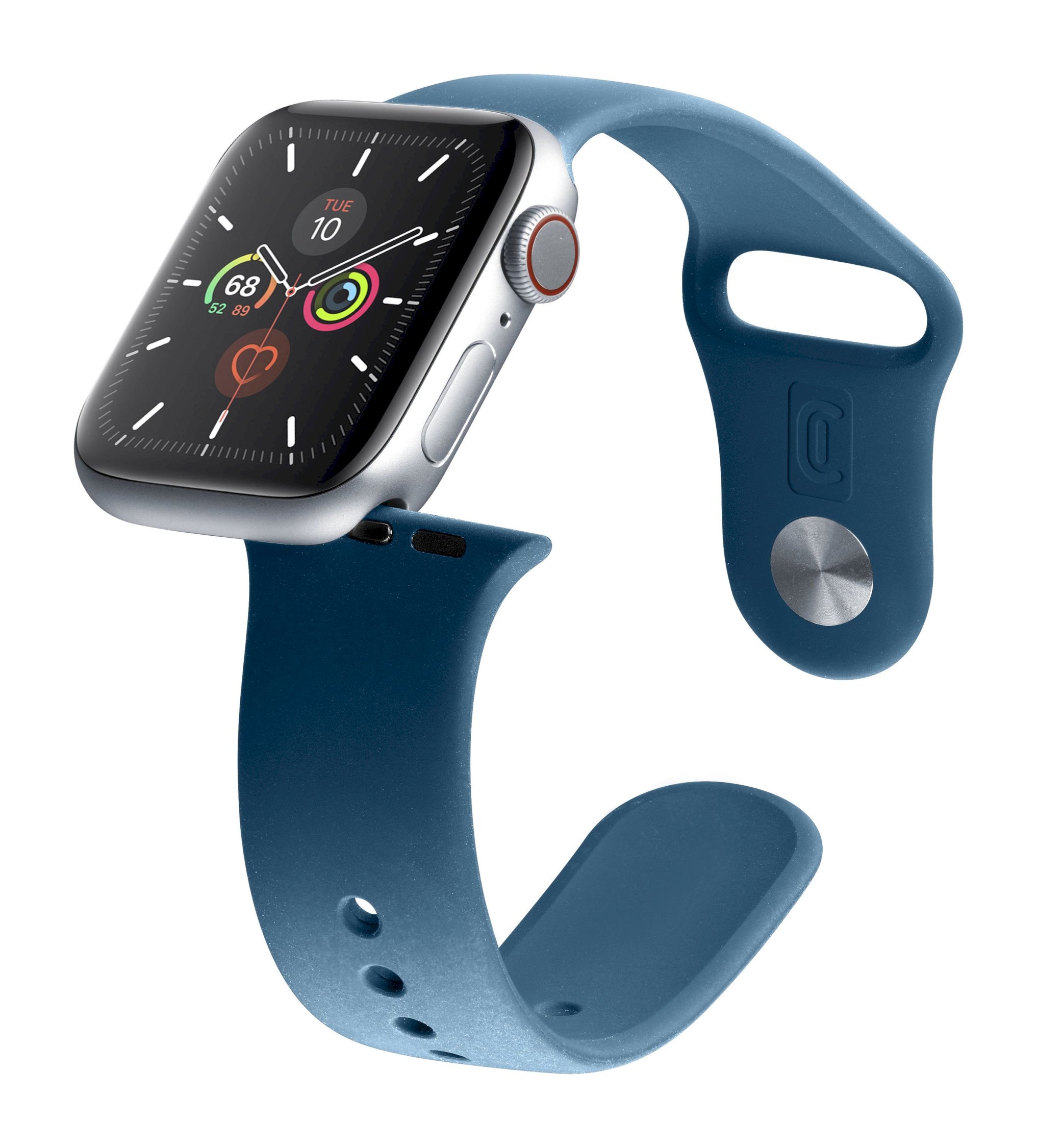 Apple watch 42/44/45 mm, silicone band urban, blauw