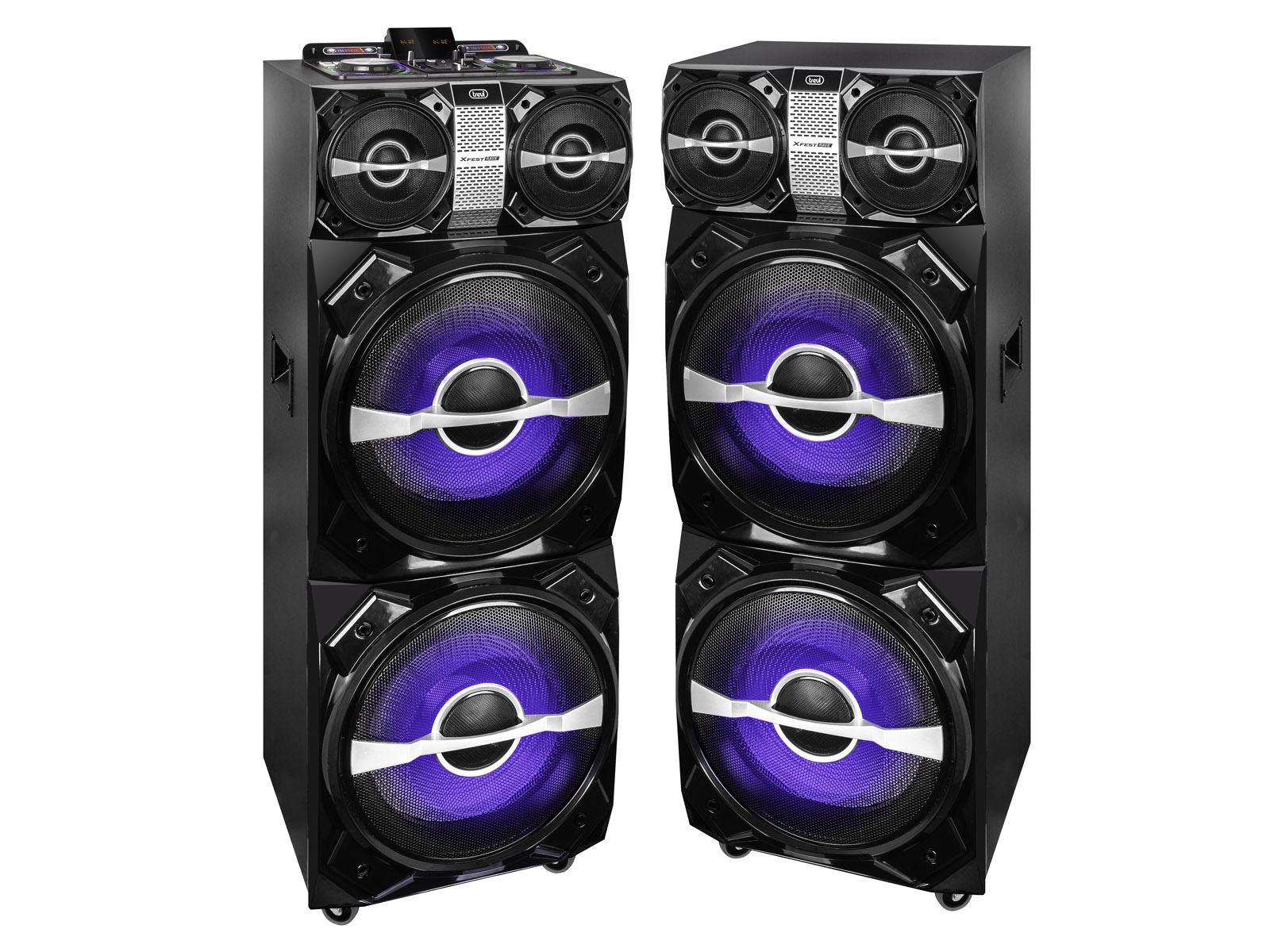 XF-4800-RAVE, double party speaker 600w, zwart