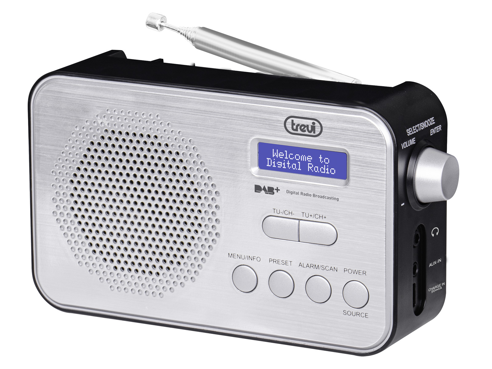 DAB-7F92-R, portable DAB-radio, black