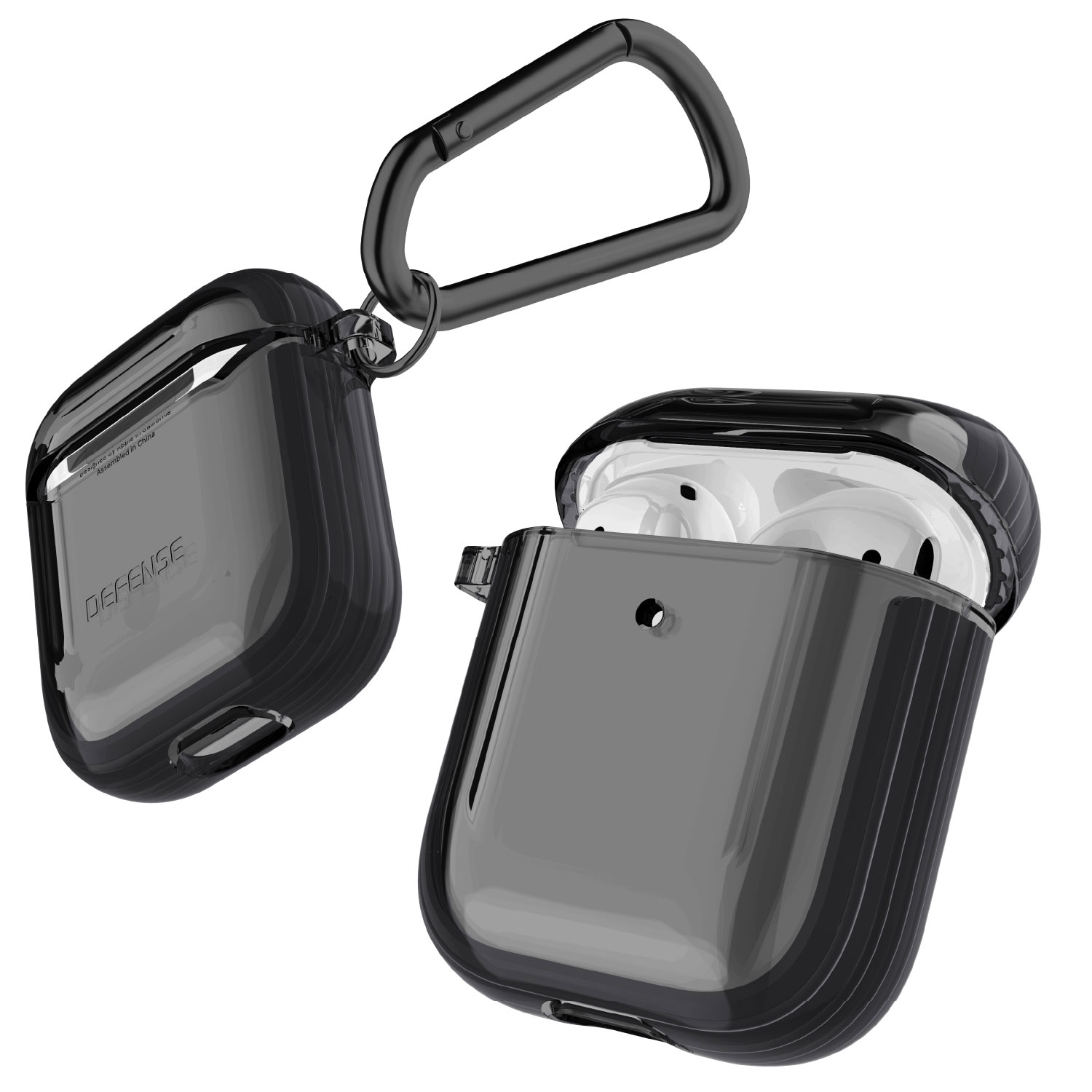 Airpods 2/1, case Defense Clear, black