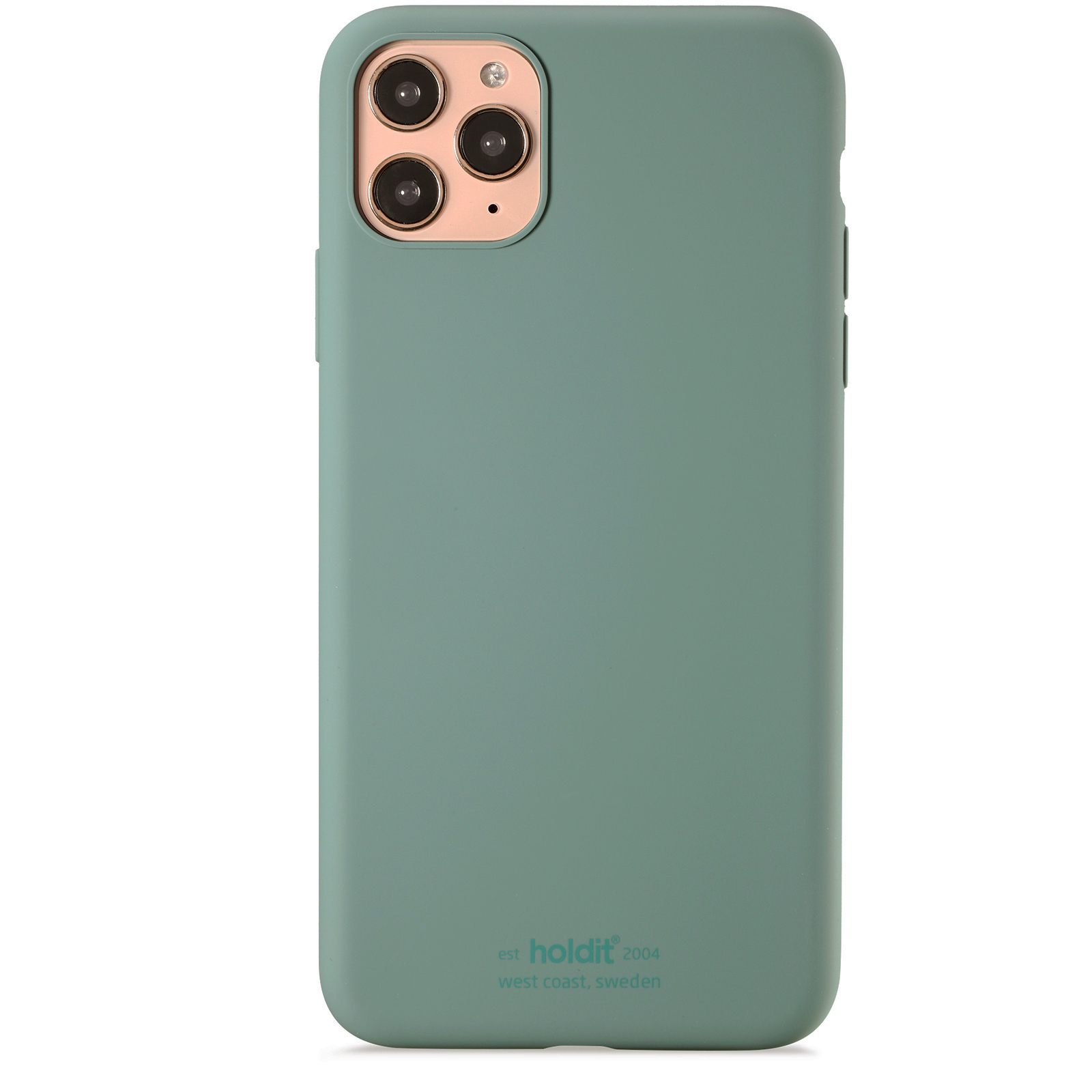 iPhone 11 Pro Max, case silicone, moss green