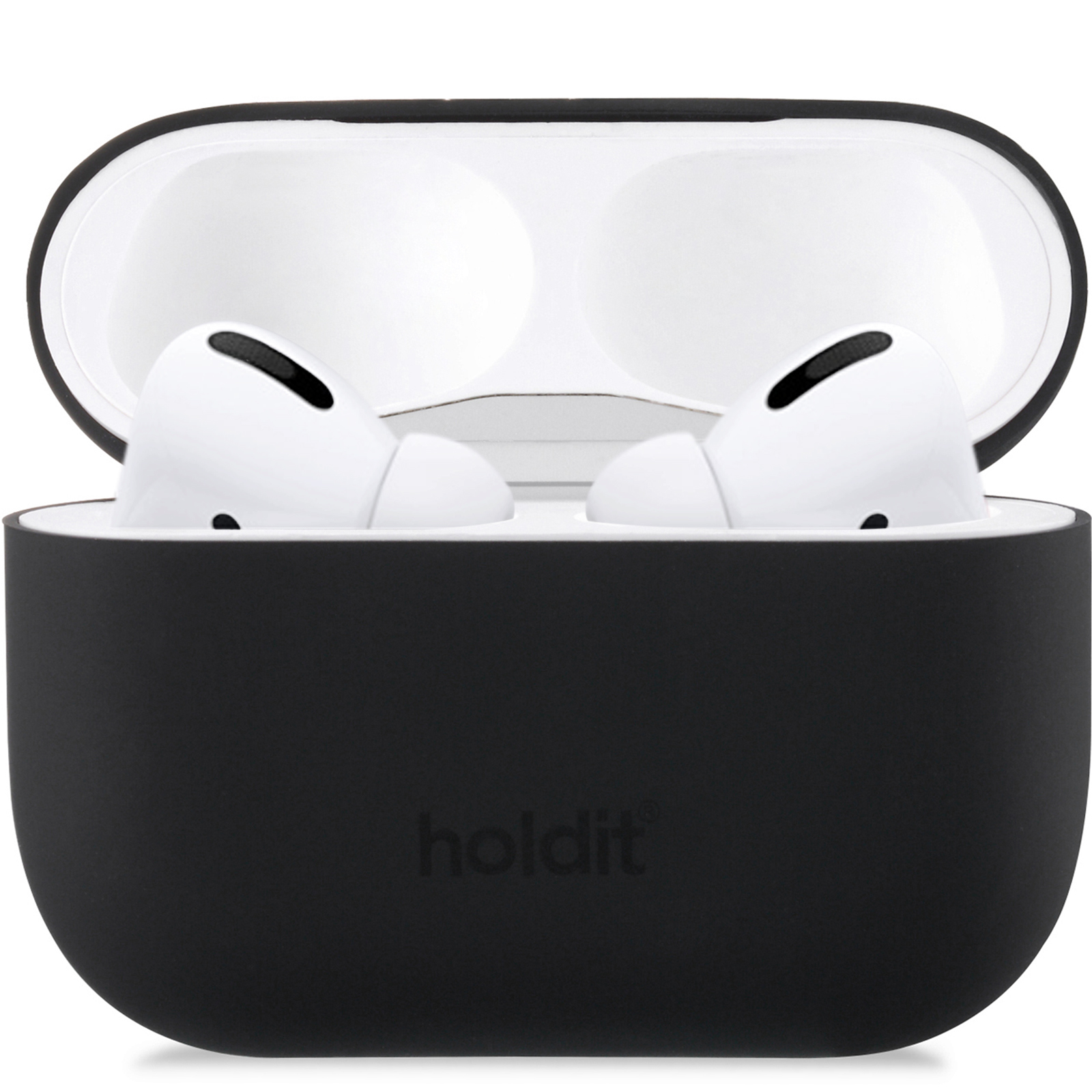 Airpods Pro, housse silicone, noir