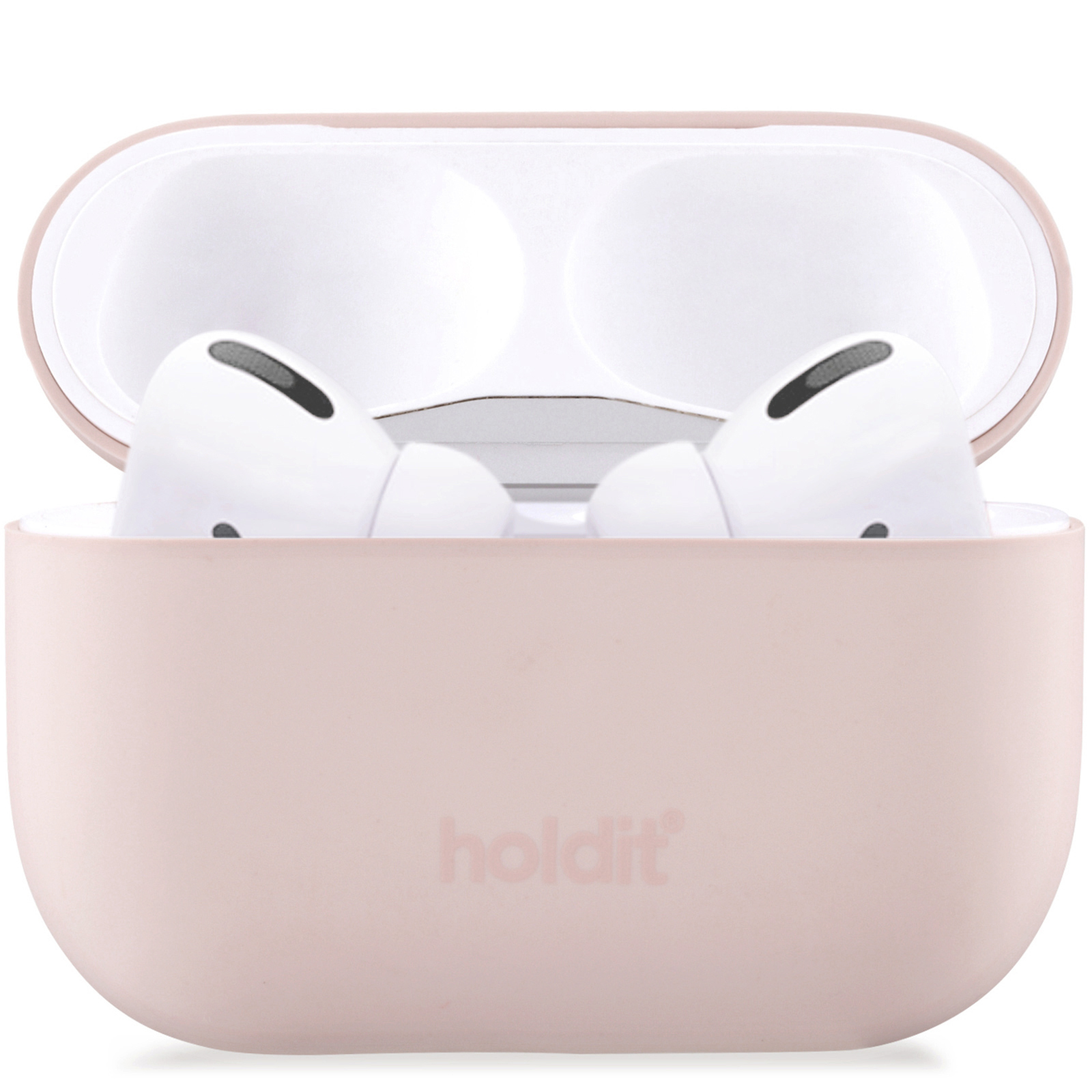Airpods Pro, housse silicone, blush rose