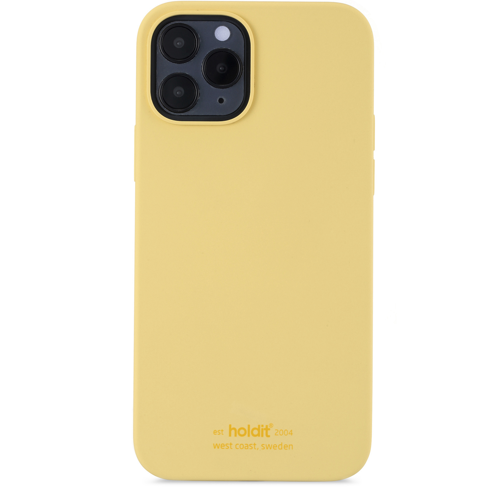 iPhone 12/12 Pro, case silicone, yellow