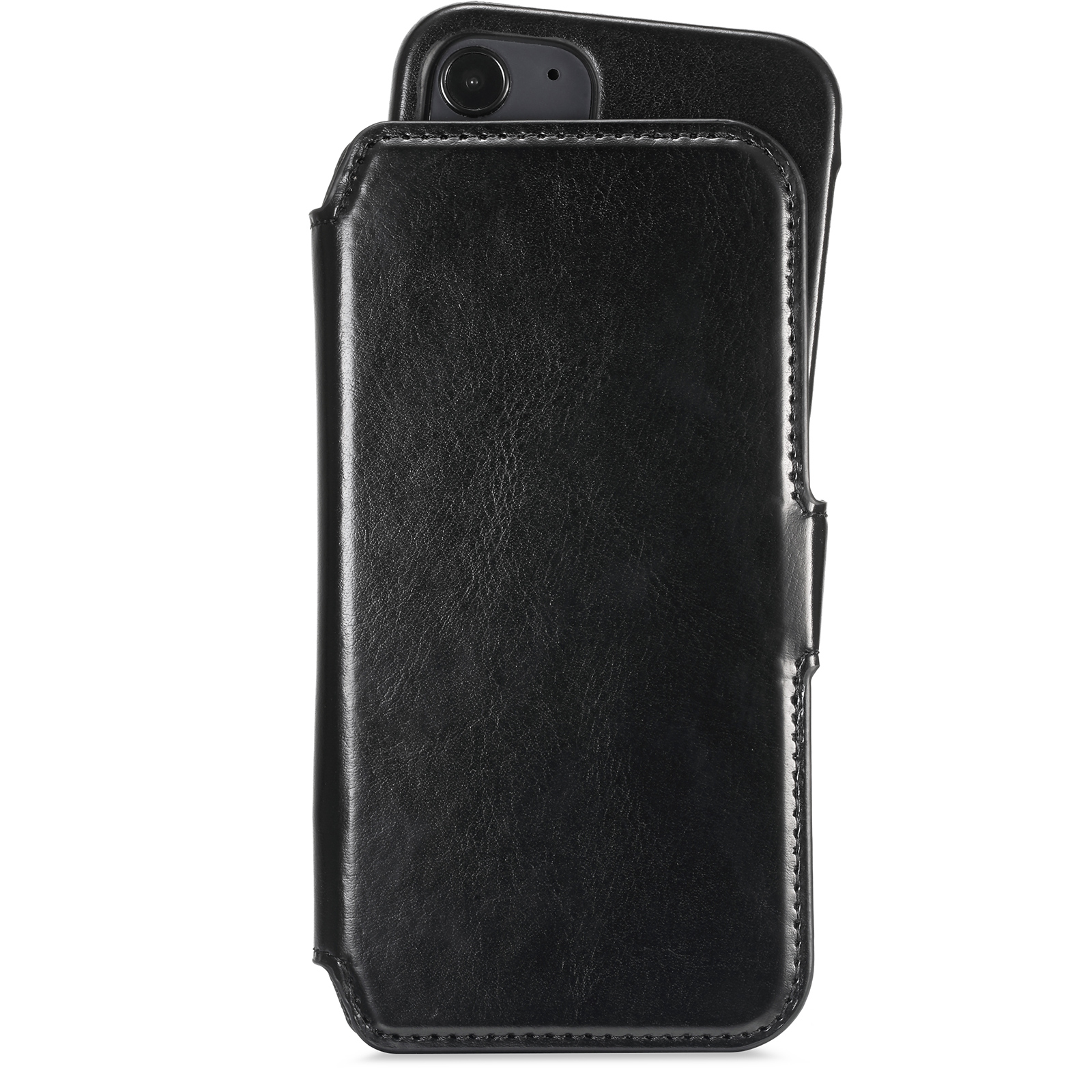 iPhone 12 Mini, wallet case magnetic berlin, black