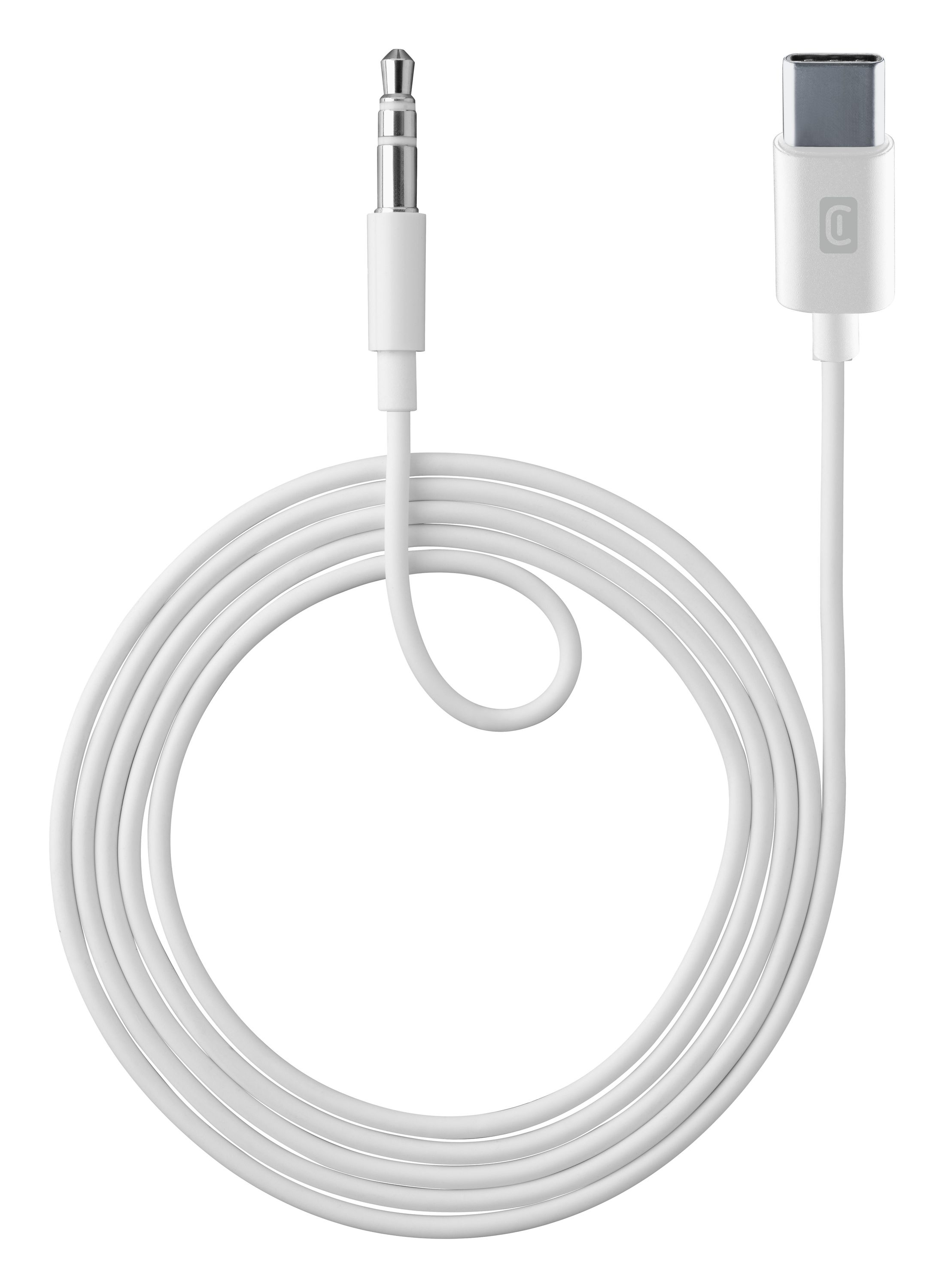 Aux music cable, usb-c to 3,5mm jack, white
