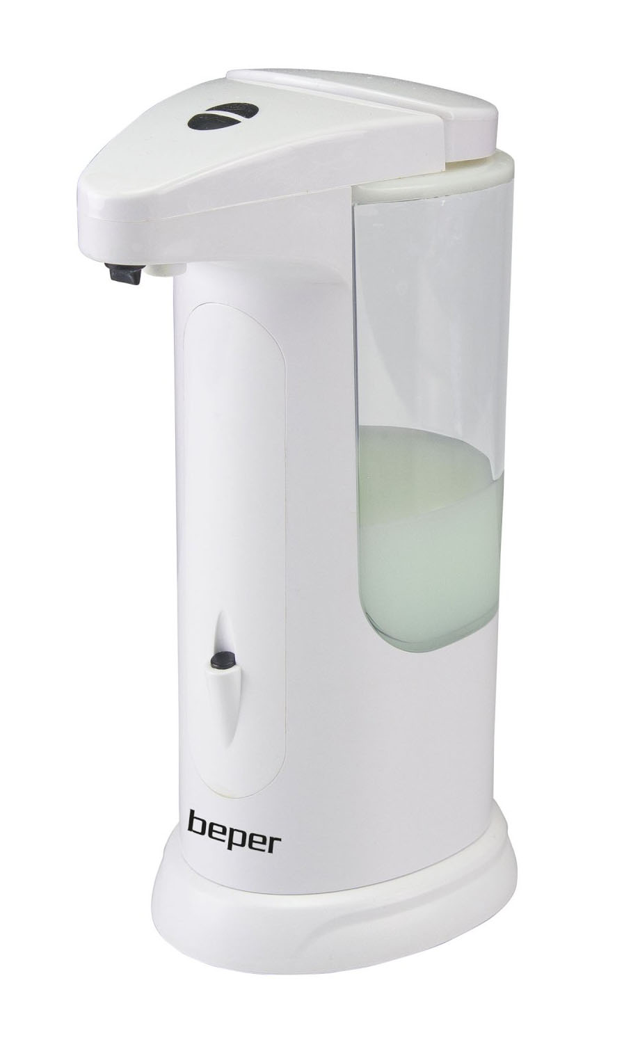 P201UTP004, distributeur automatique gel d'’alcool/savon, IR, 370ml, blanc