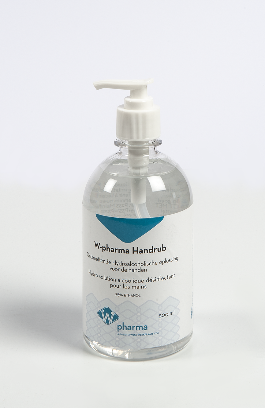 W-pharma, handrub 500ml with pump
