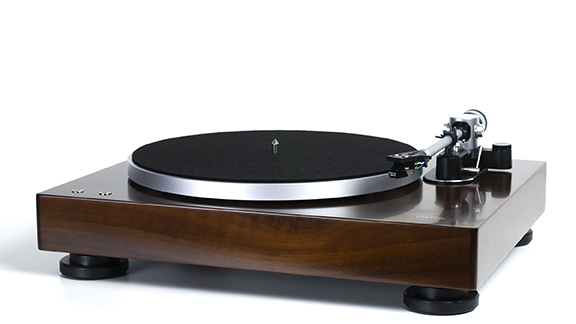 CLASSIC, semi-automatic turntable pre-amplified with MH Spirit, dark wood