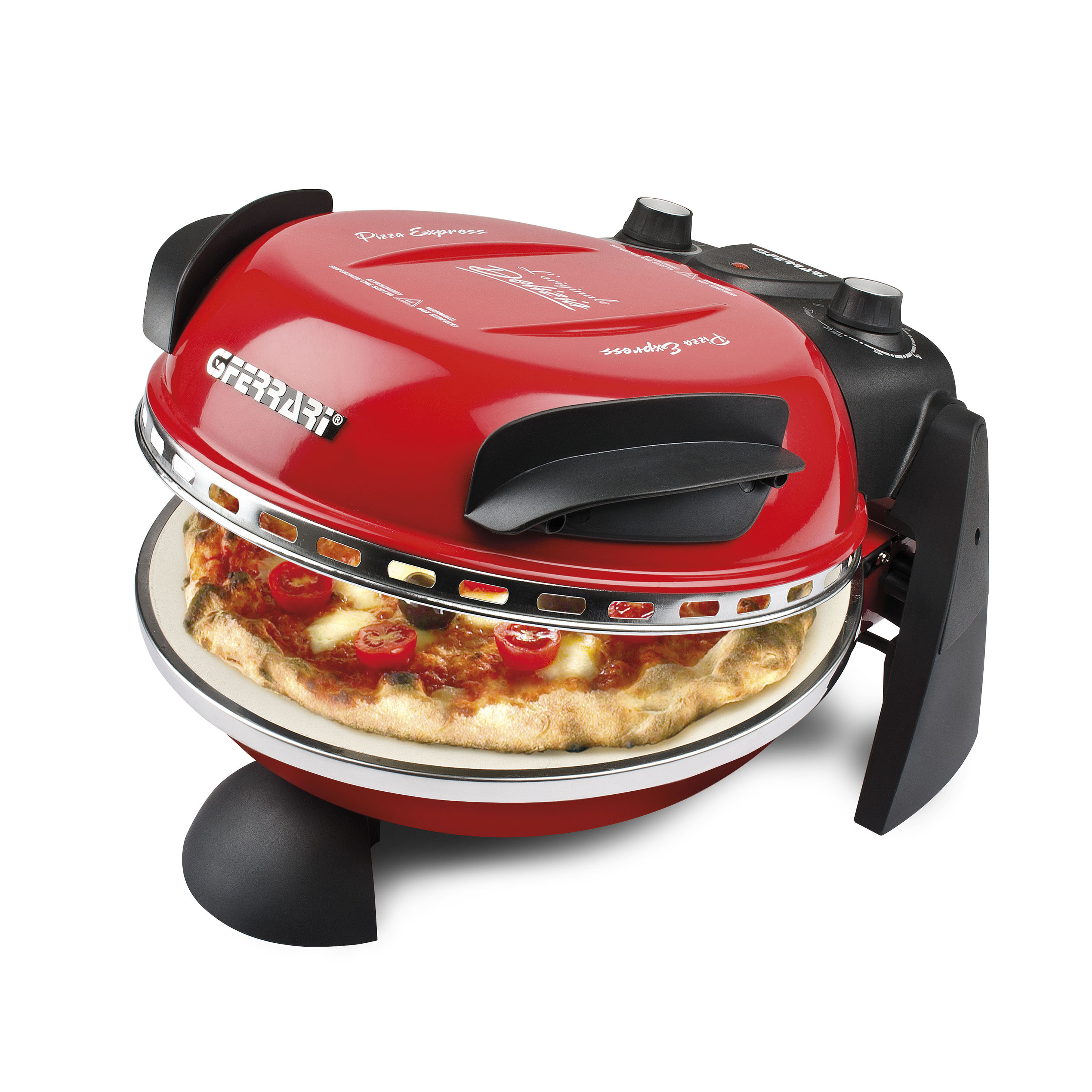 G1000602, Delizia, pizza oven, 1200W, up to 400C, red