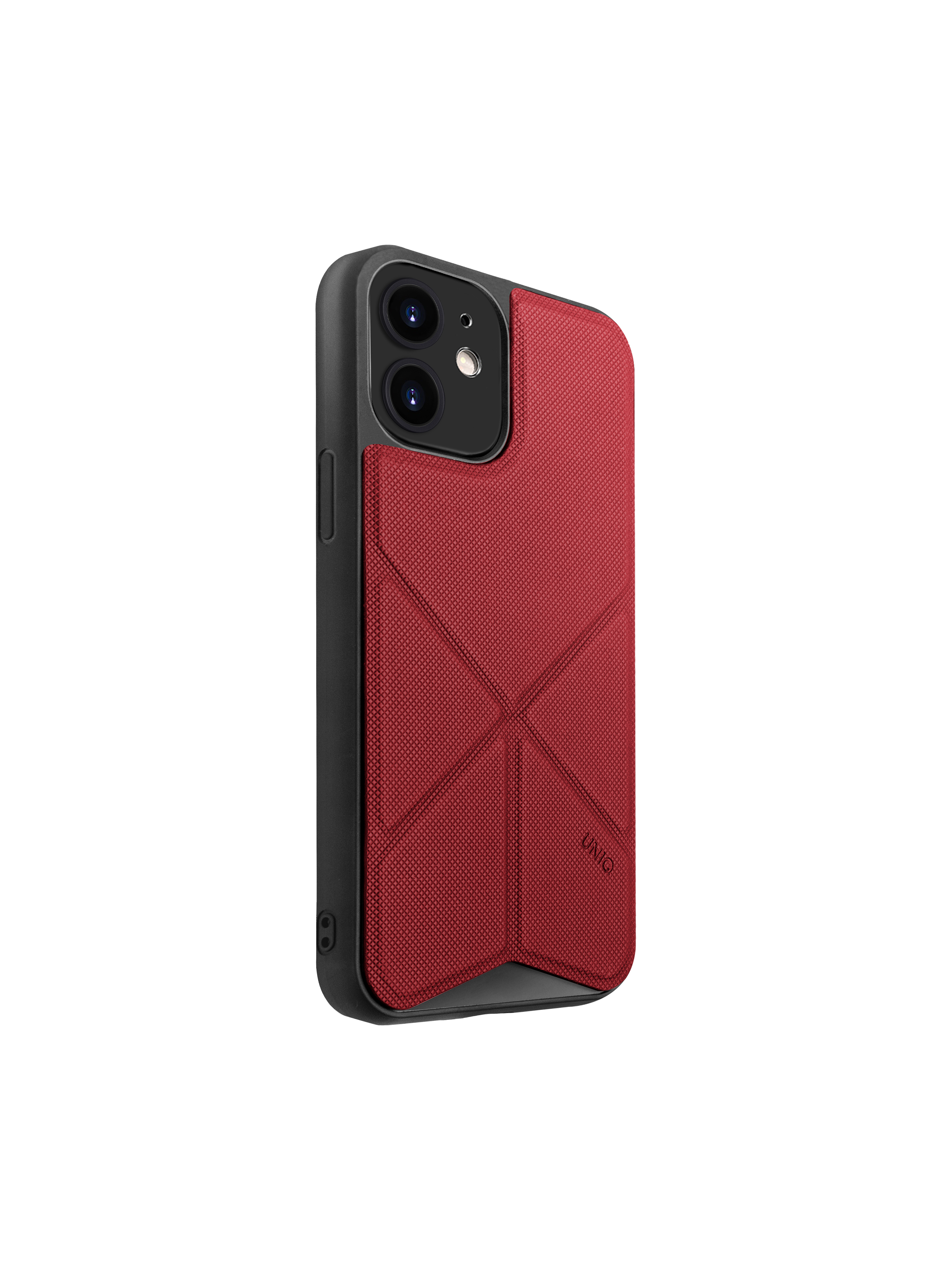 iPhone 12/12 Pro, housse transforma, stand up coral, rouge