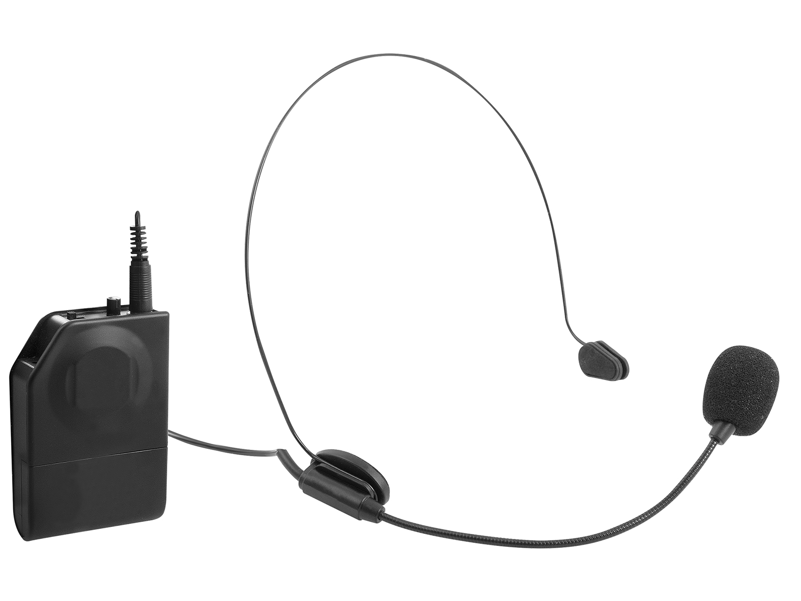 EM-408-R, wireless arch/clip mic + transmitter + 6,3 mm jack receiver, blac