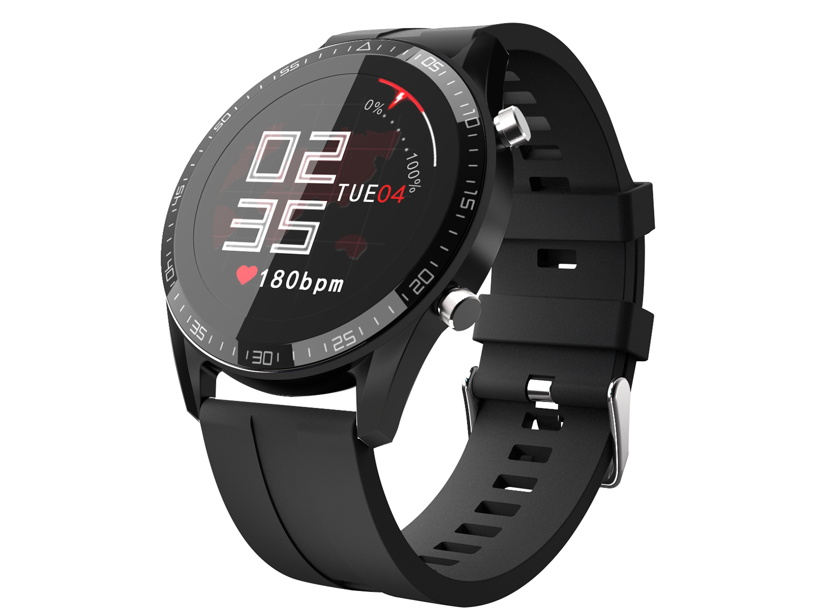T-FIT-290-HBT, smart watch, zwart