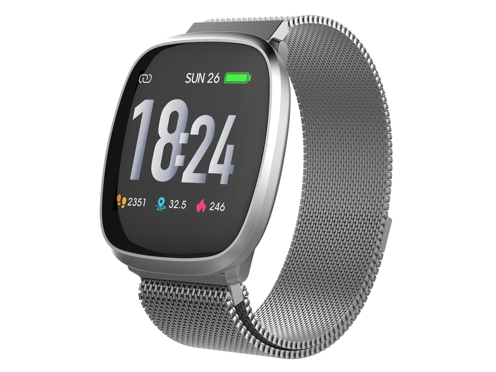 T-FIT-260-HB, smart fitness band, zilver